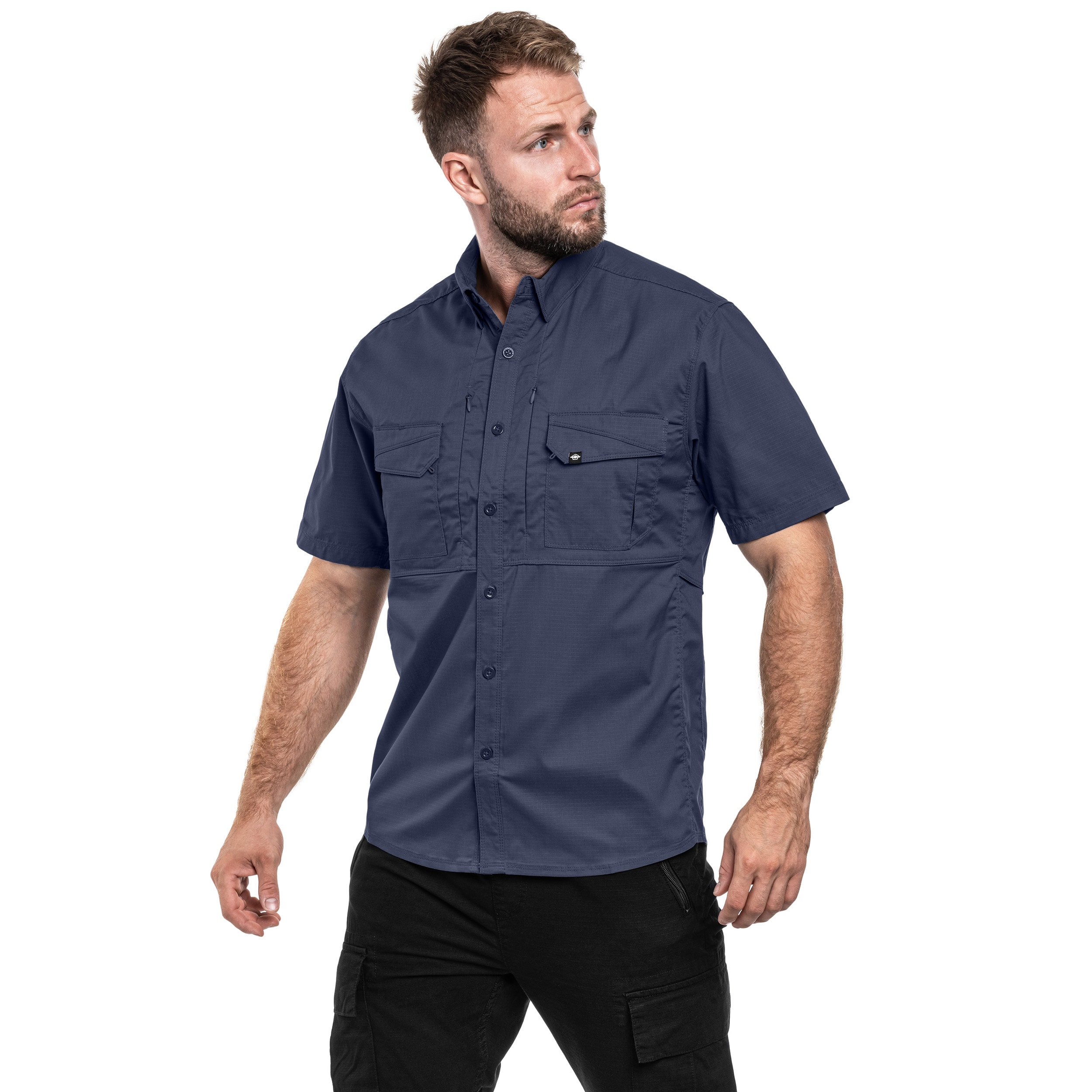 Taktická košile Pentagon Plato Short Sleeve - Navy Blue