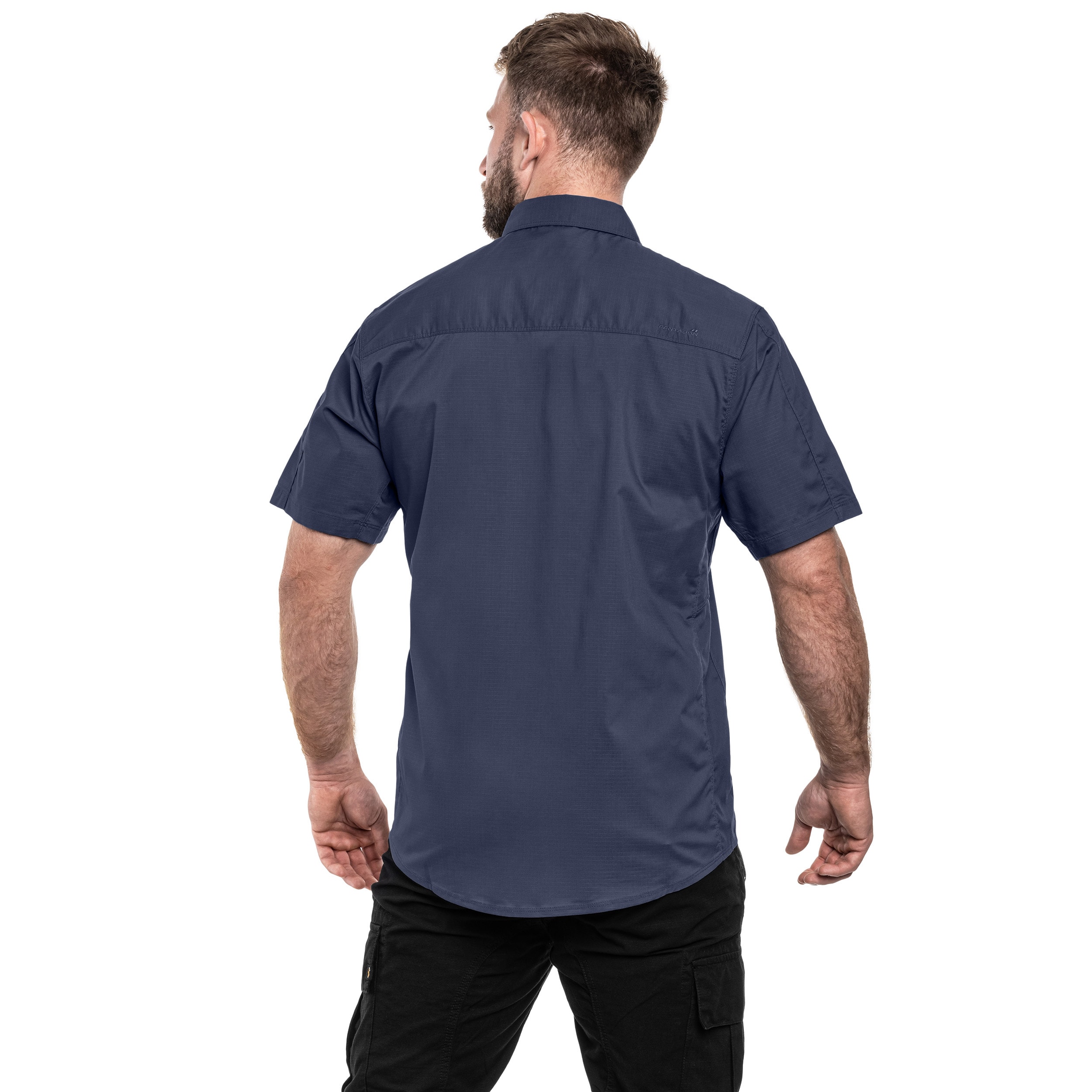 Taktická košile Pentagon Plato Short Sleeve - Navy Blue