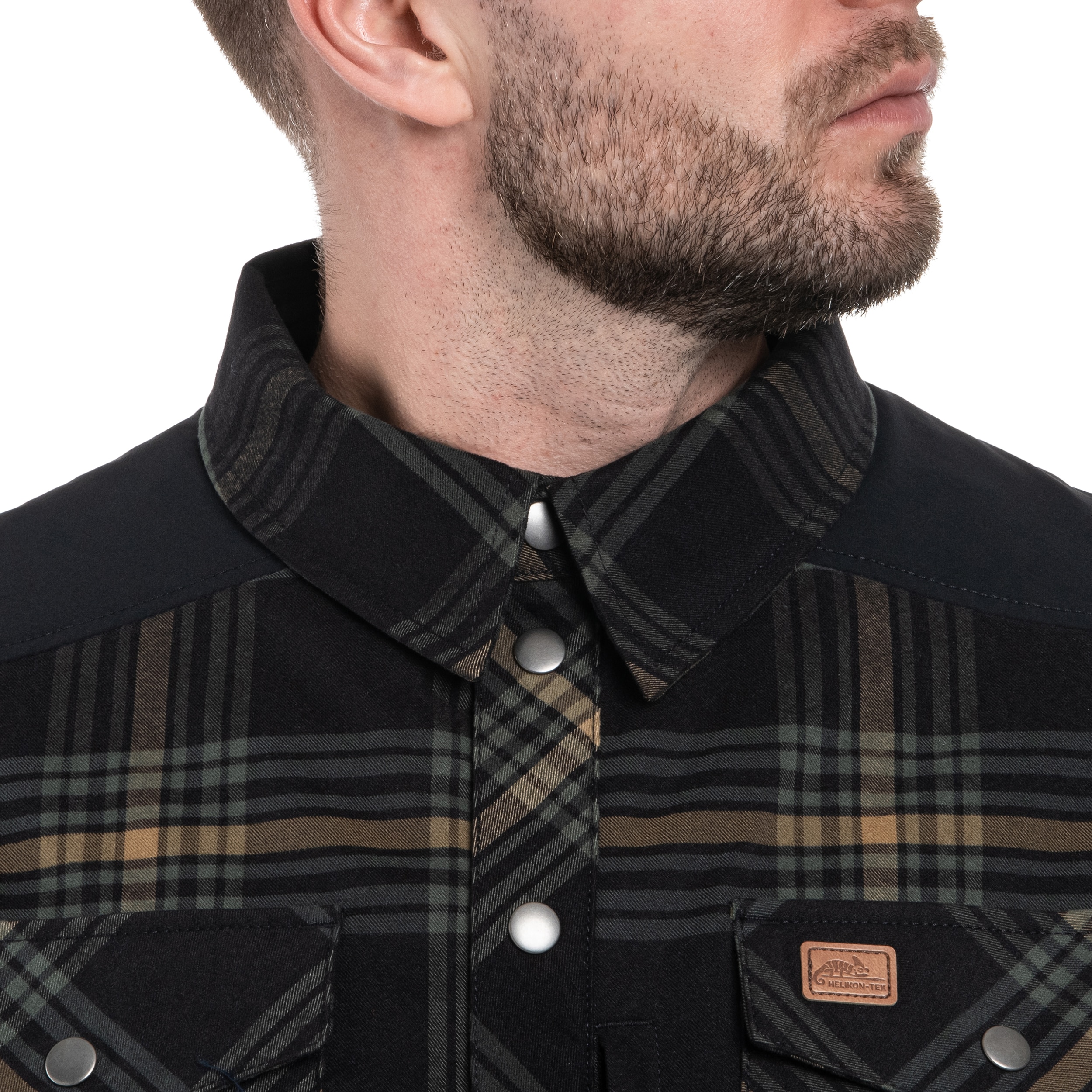 Košile Helikon-Tex Winter Warden Long Sleeve - Slate Moorland Plaid