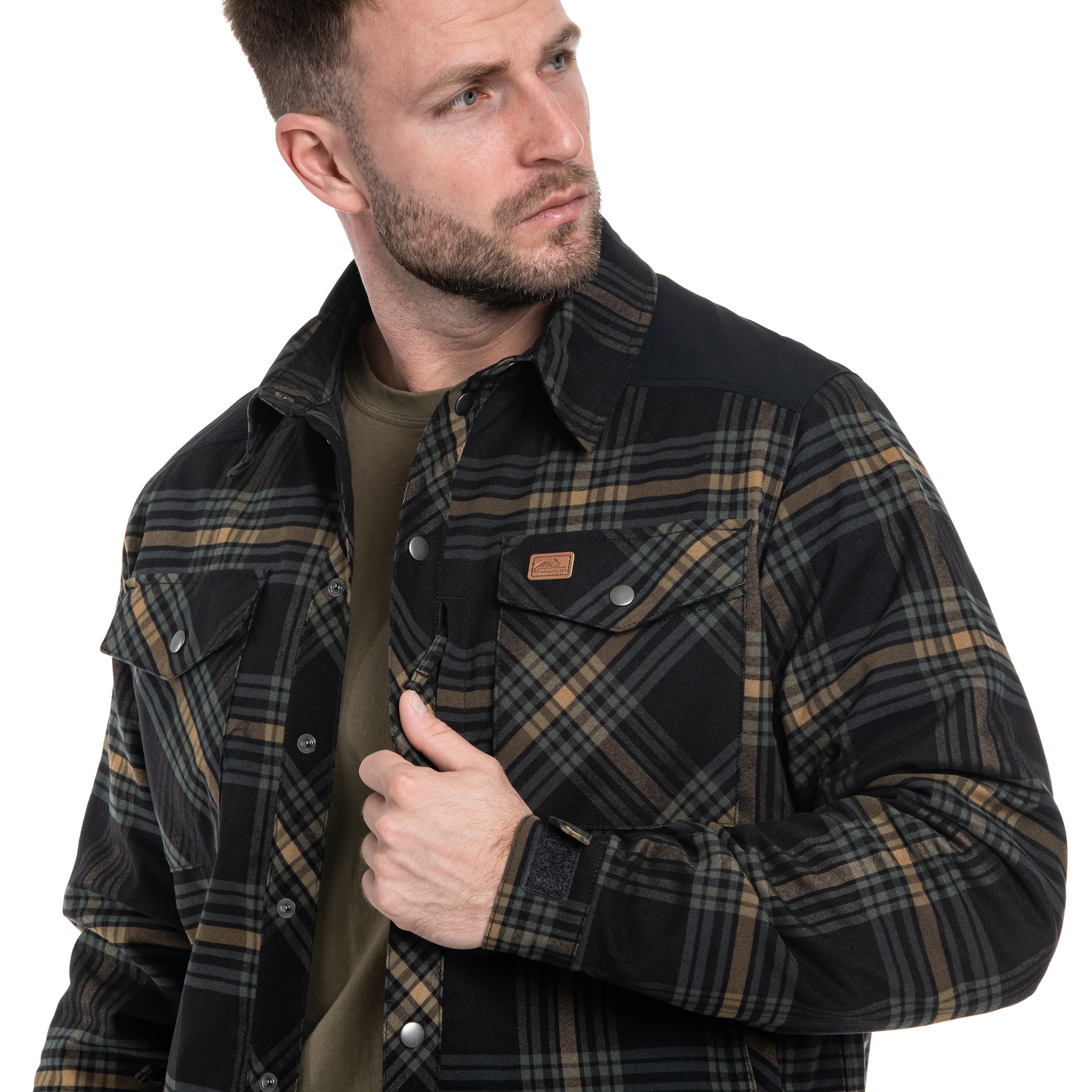 Košile Helikon-Tex Winter Warden Long Sleeve - Slate Moorland Plaid