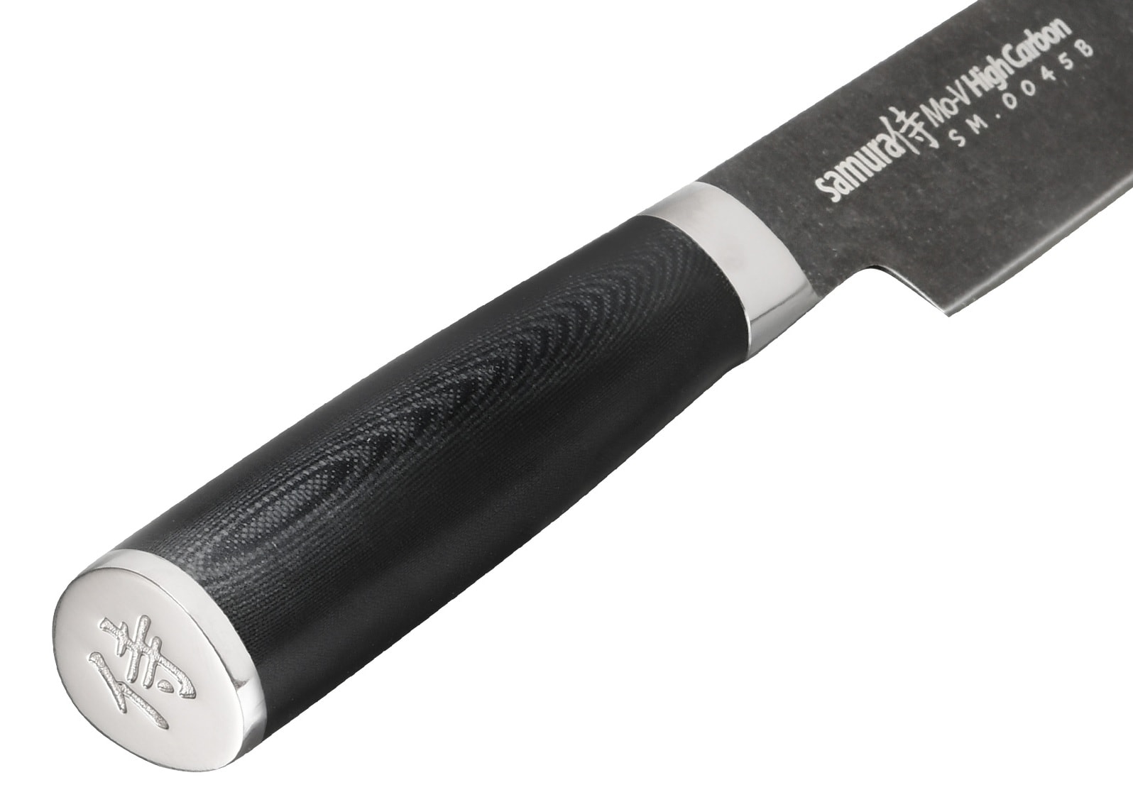 Kuchyňský nůž Samura Mo-V Stonewash Slicing 23 cm – Black