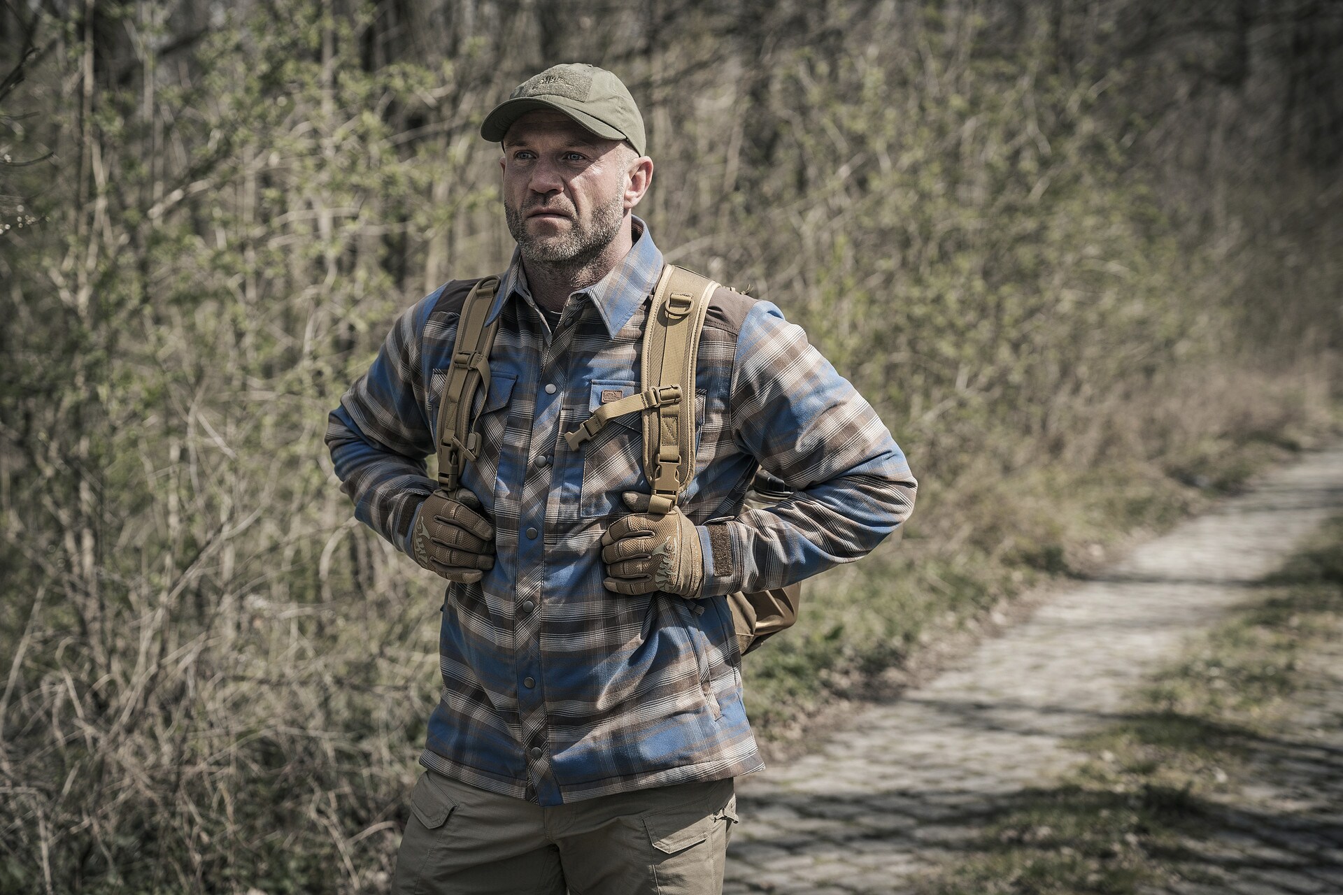 Košile Helikon-Tex Winter Warden Long Sleeve - Forest Blue Plaid