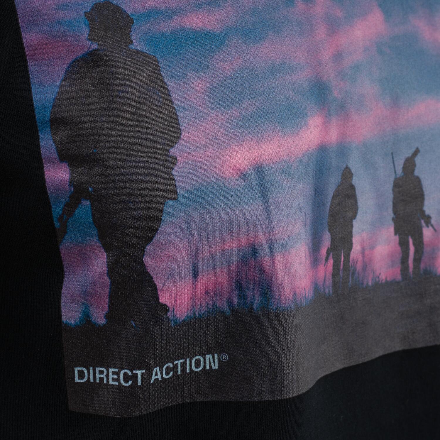 Tričko Direct Action Sunset - Black