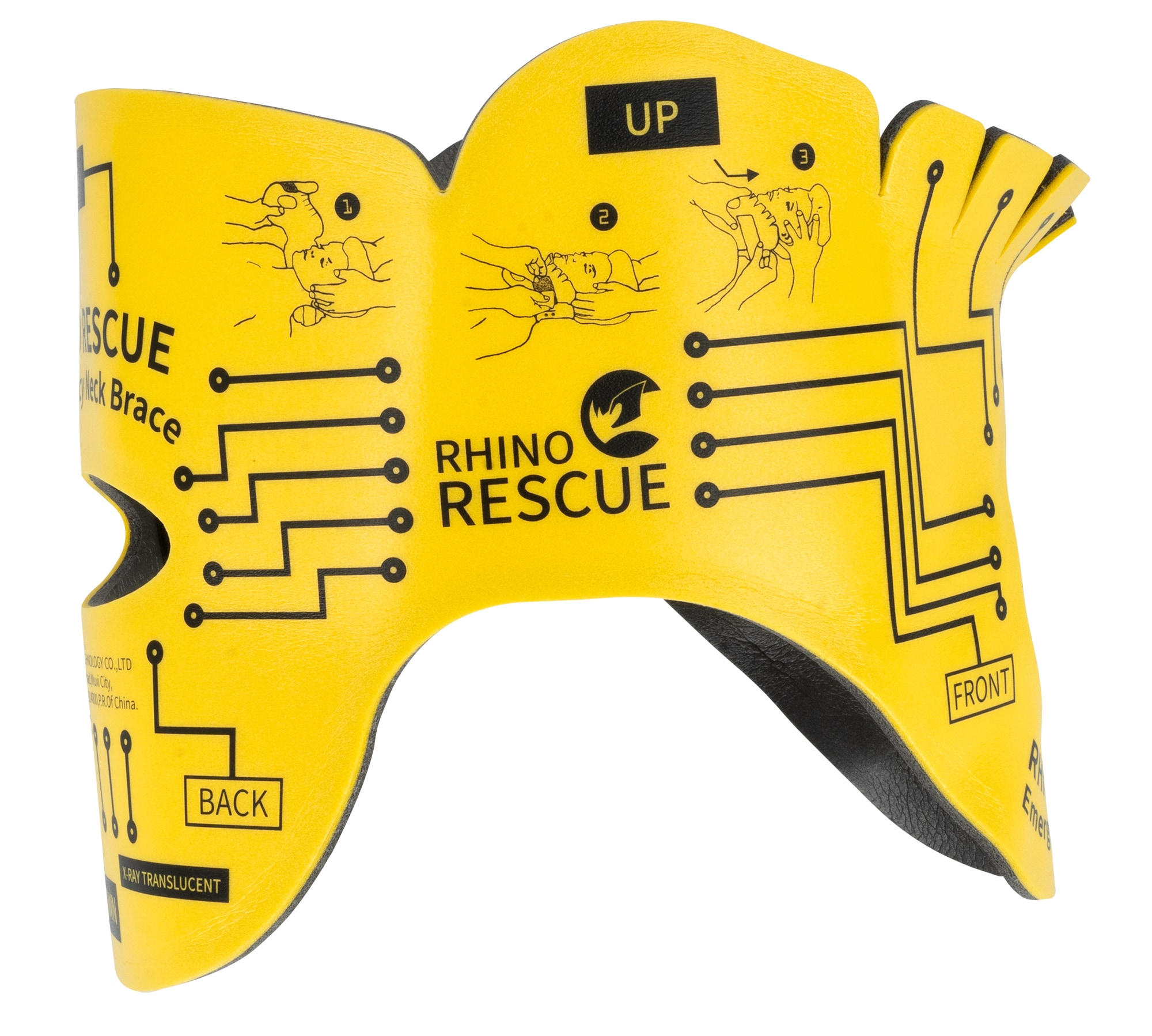 Ortopedický krční límec Rhino Rescue Neck Brace - Yellow