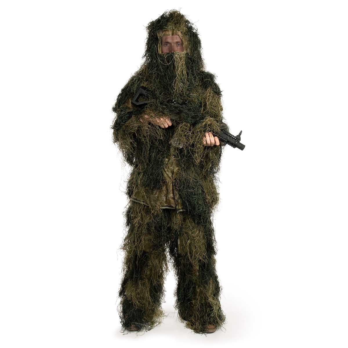 Maskovací oblek MFH Ghillie Set – Woodland