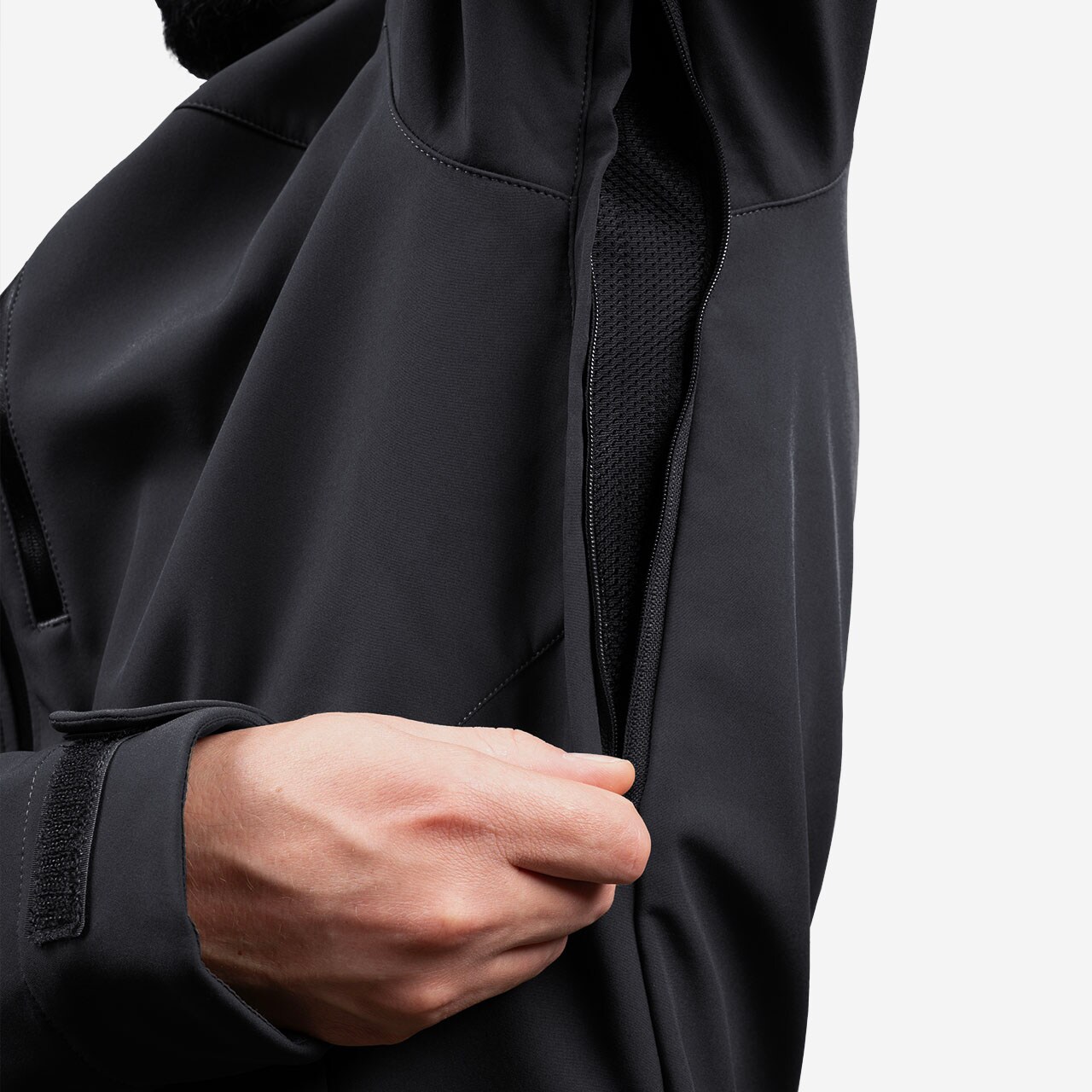 Bunda Alpinus Softshell Roignais - Černá/Grafitová