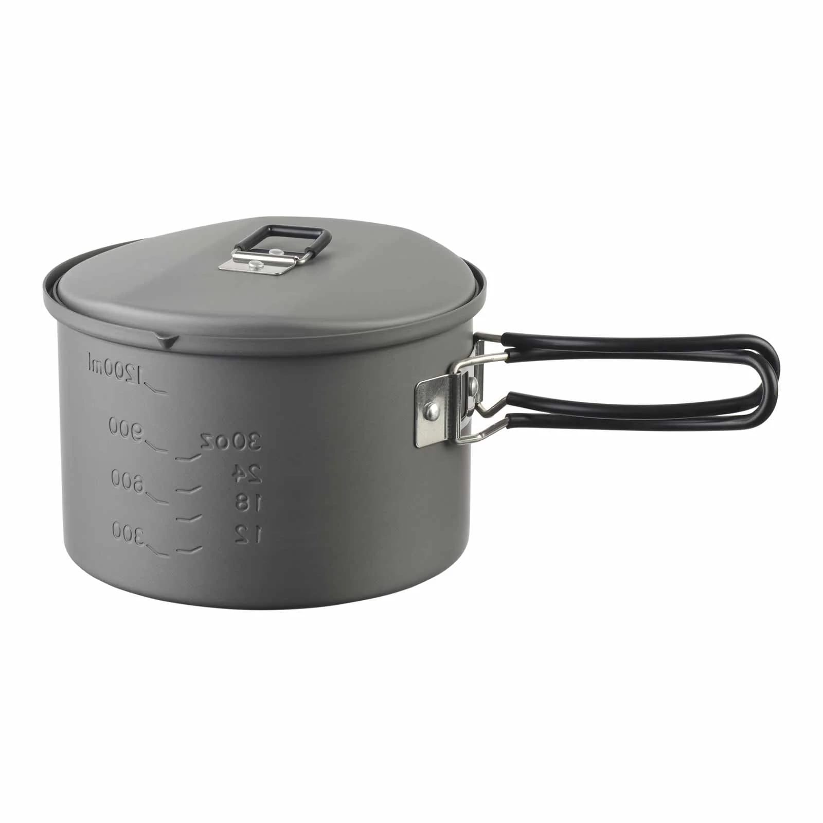 Turistický hrnec s pokličkou Esbit Round Camping Pot aluminium - 1600 ml