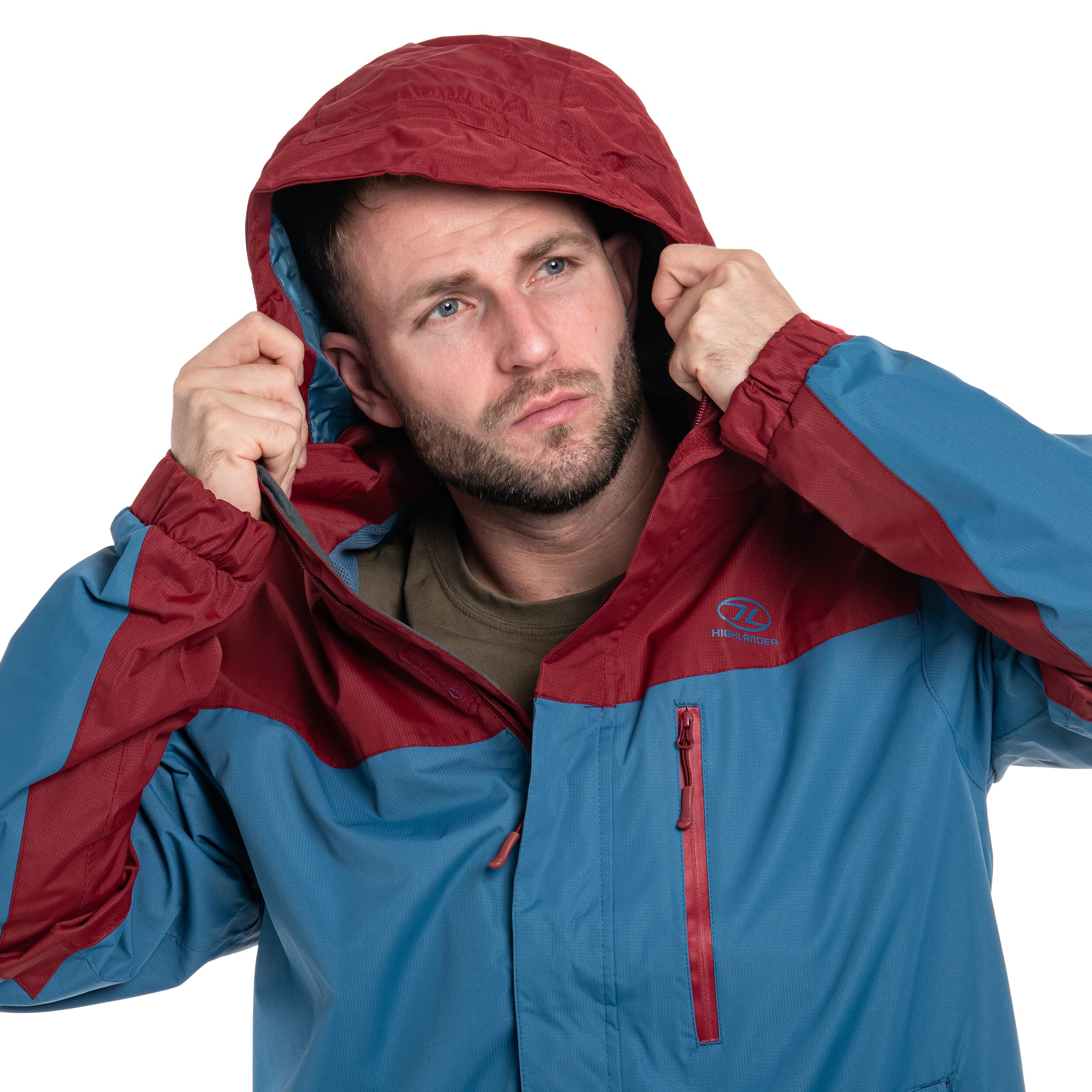 Bunda Highlander Outdoor Kerrera - Petrol / Burgundy