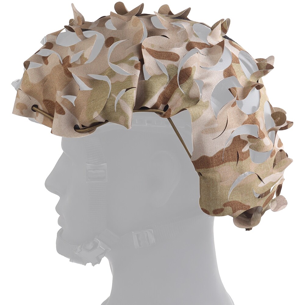 Univerzální maskování na helmu Wosport Laser Cut Cover – MultiCam Arid