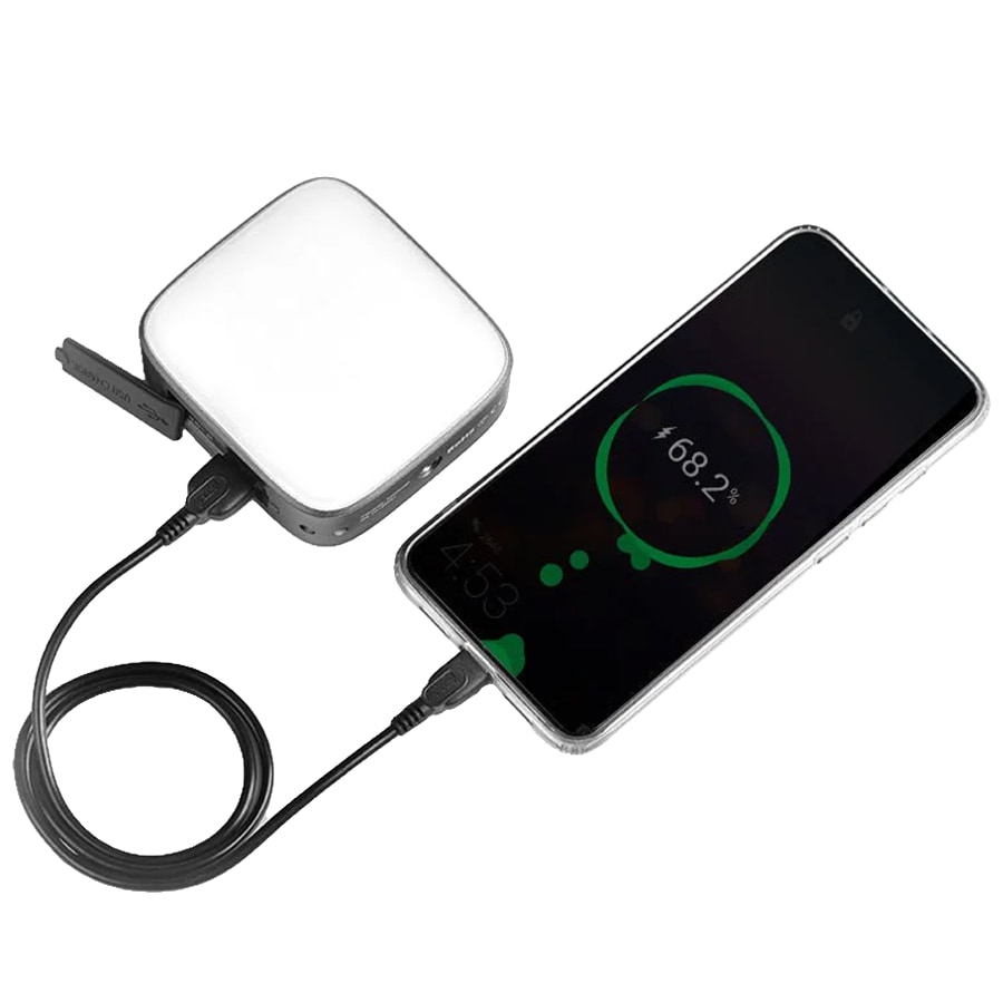 Lampa Wuben F5 Camping Light Grey s funkcí powerbanky - 500 lumenů