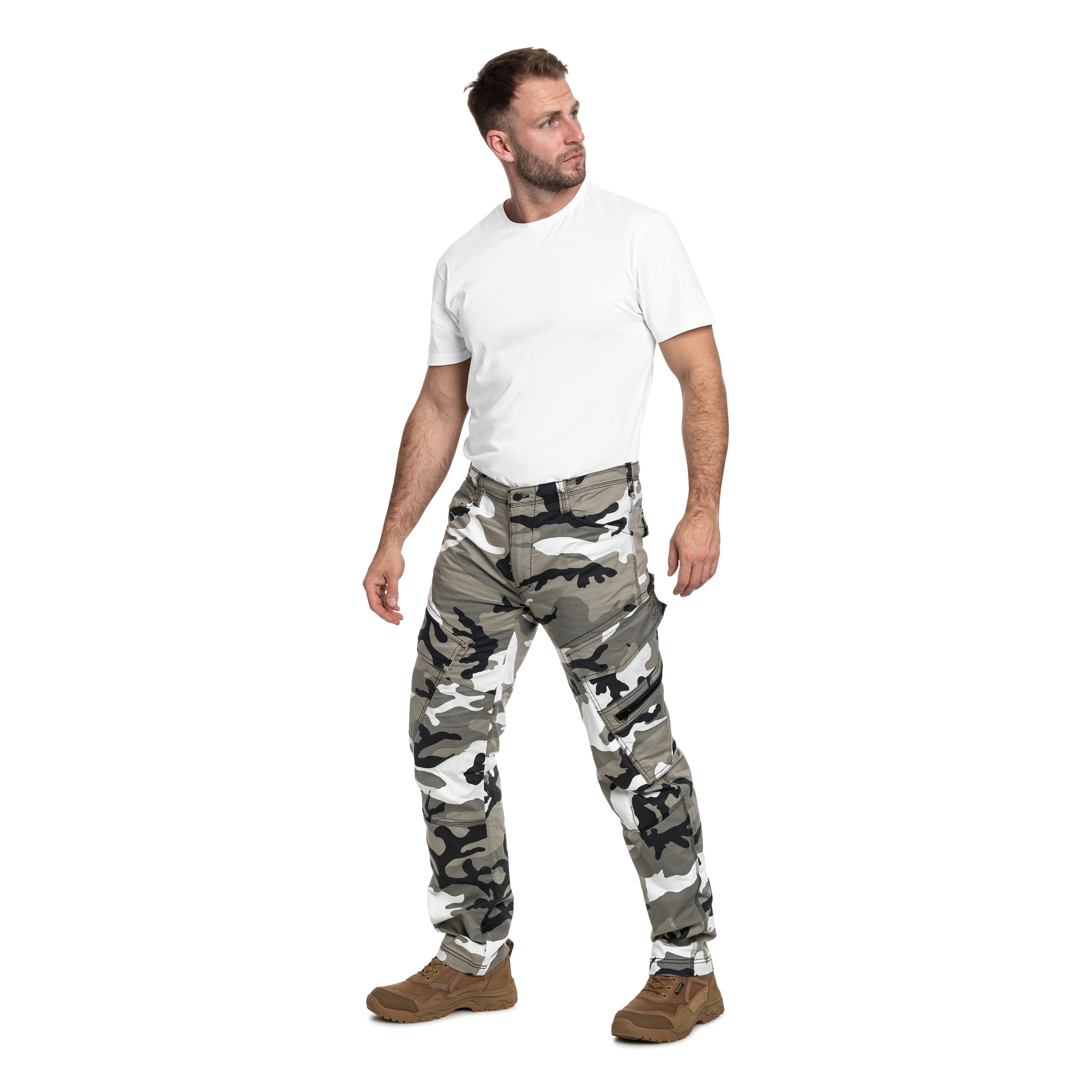 Kalhoty Brandit Adven Slim Fit – Urban Camo