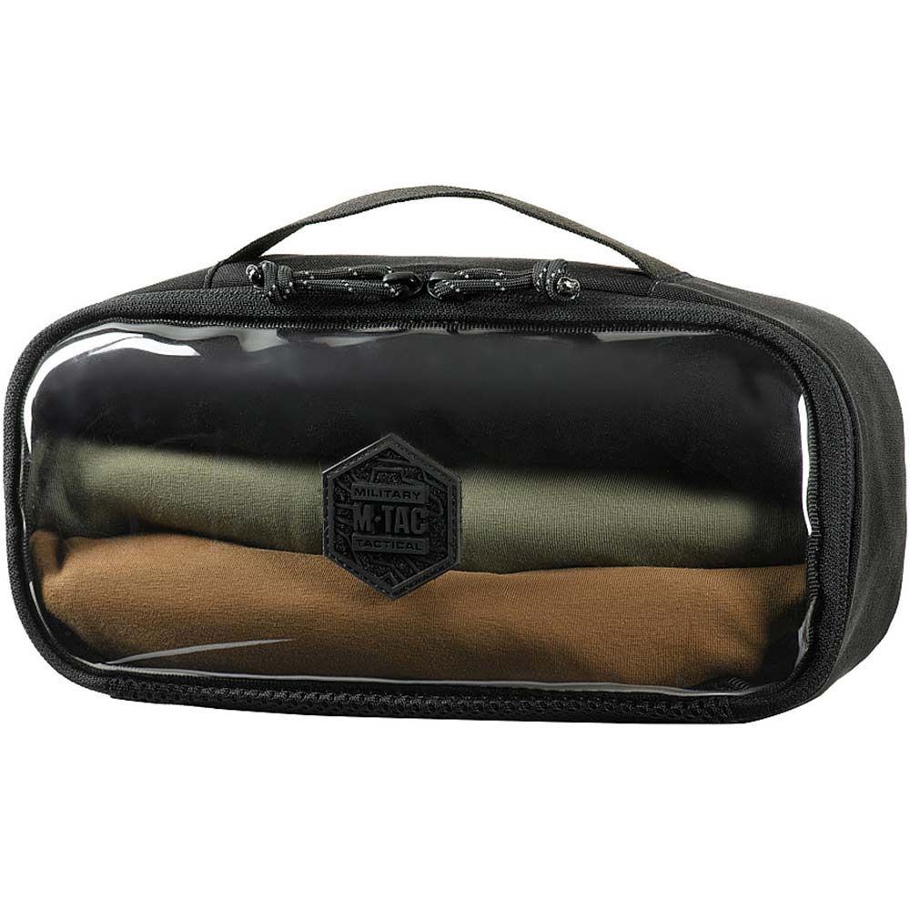 Organizér M-Tac Elite průhledný Gen.II Medium (26 x 11 cm) – černý