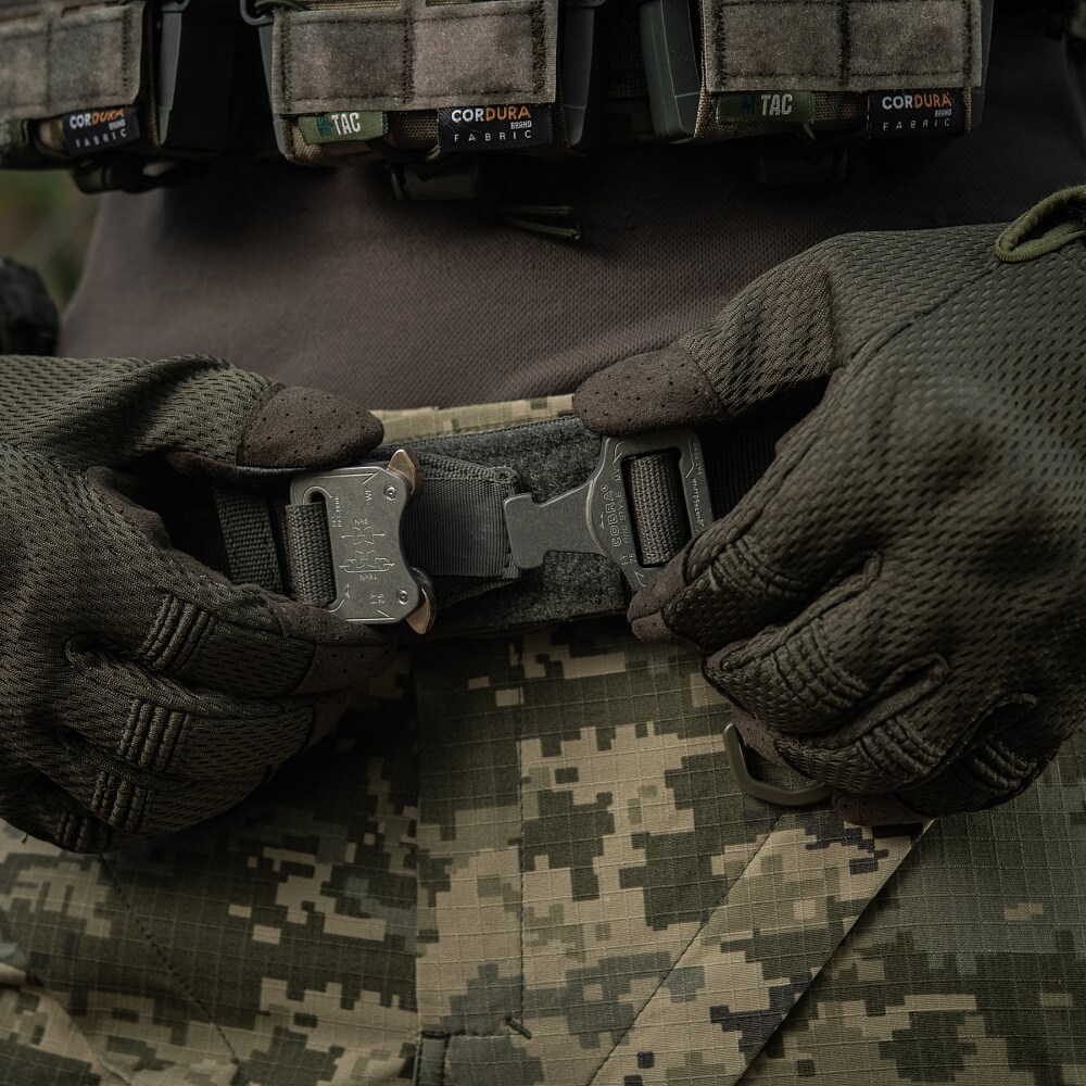 Opasek takticky M-Tac Ranger Cobra Buckle Belt Gen. IV - Ranger Green