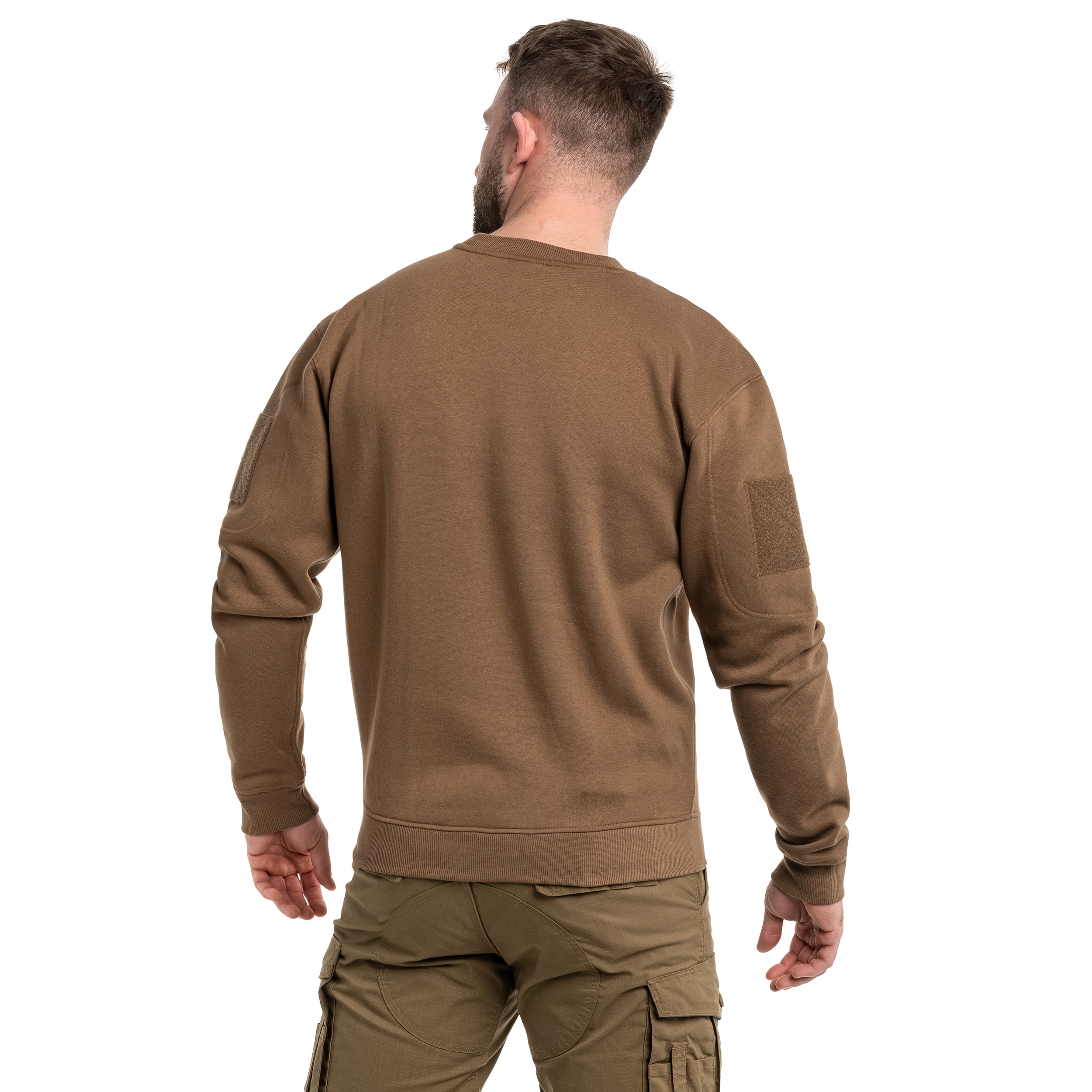 Mikina Mil-Tec Tactical Sweatshirt Round Neck - Dark Coyote