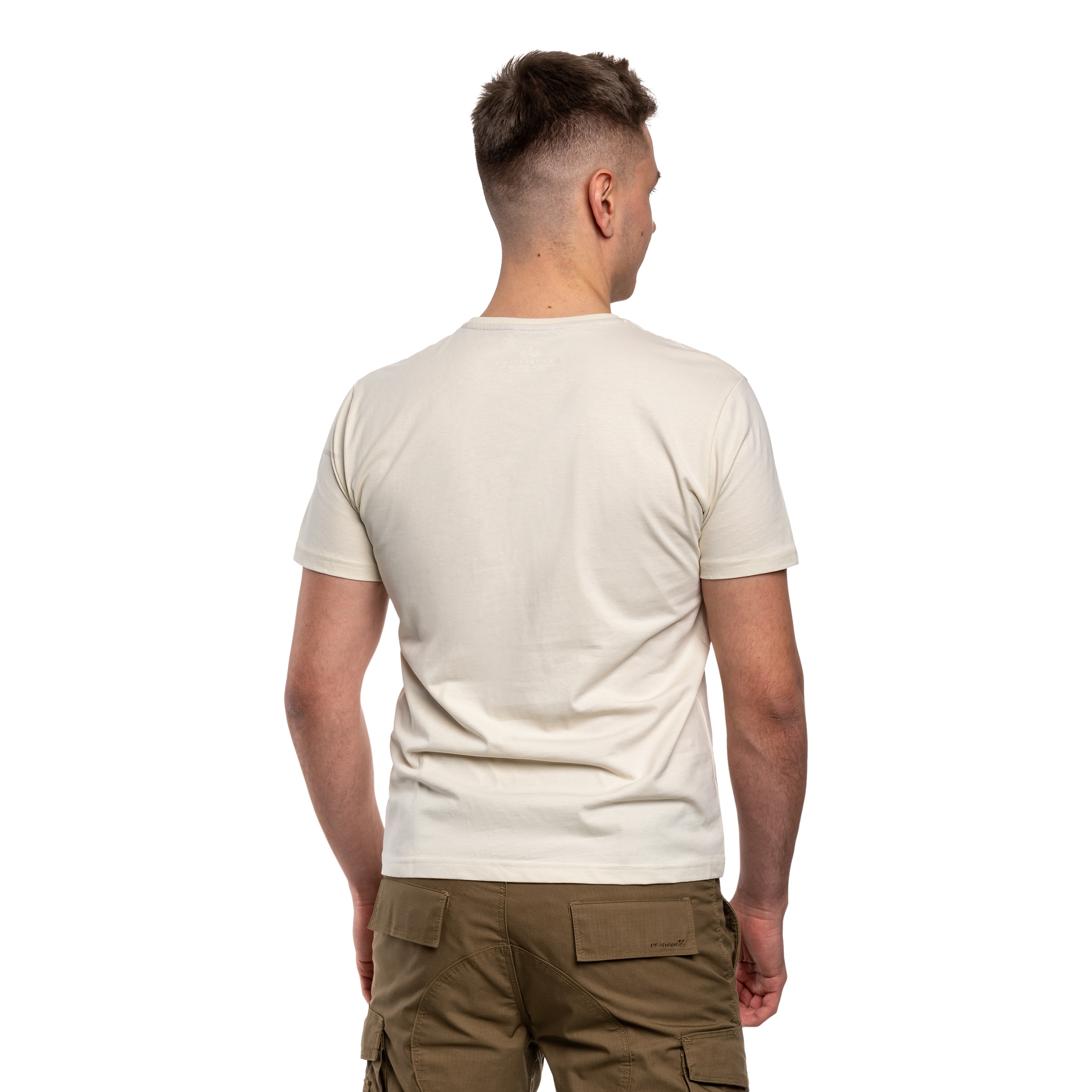 Tričko Alpha Industries Camo Puff Print - Vintage Worn Blue