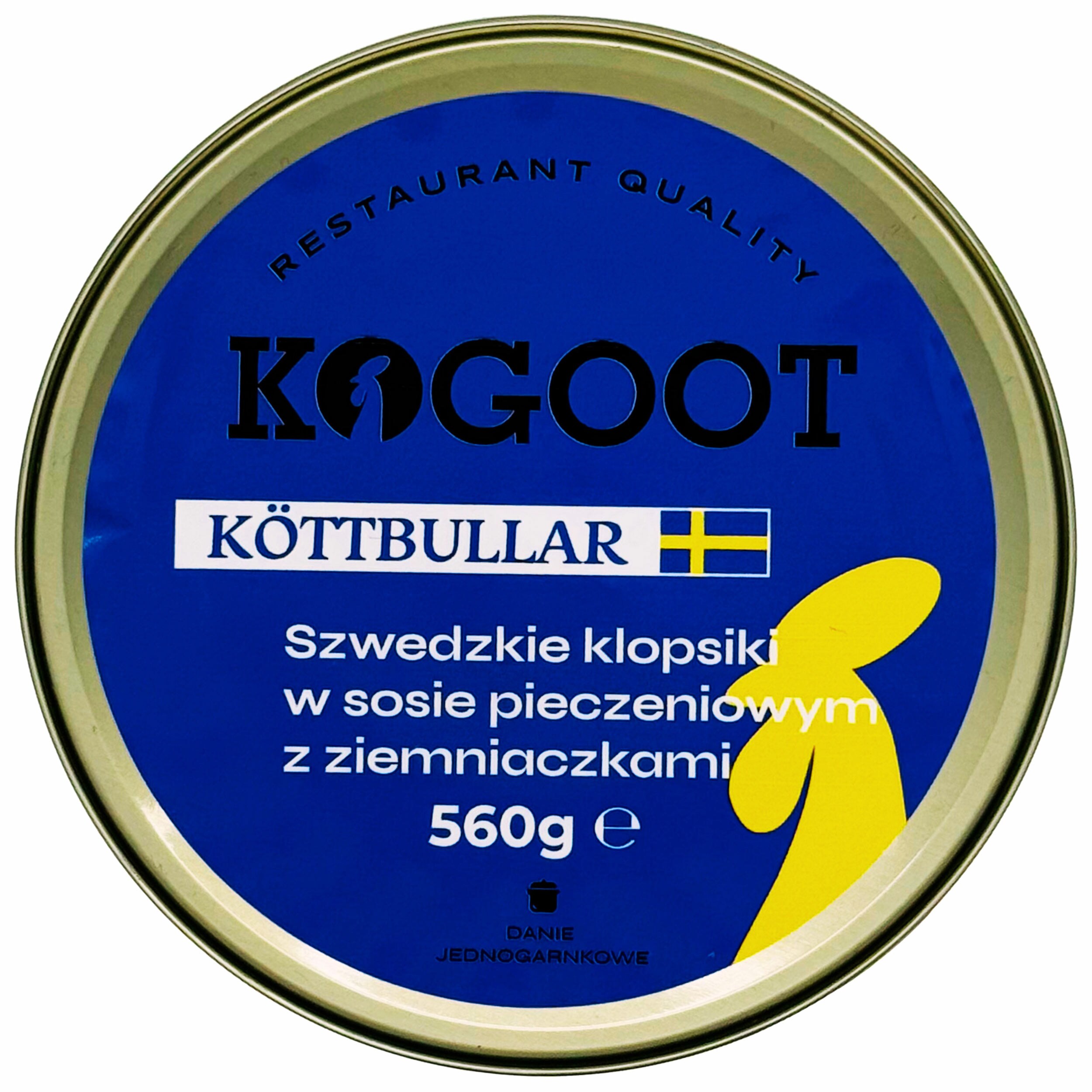 Konzervované potraviny Kogoot – Švédské masové kuličky Köttbullar v omáčce s bramborami 560 g