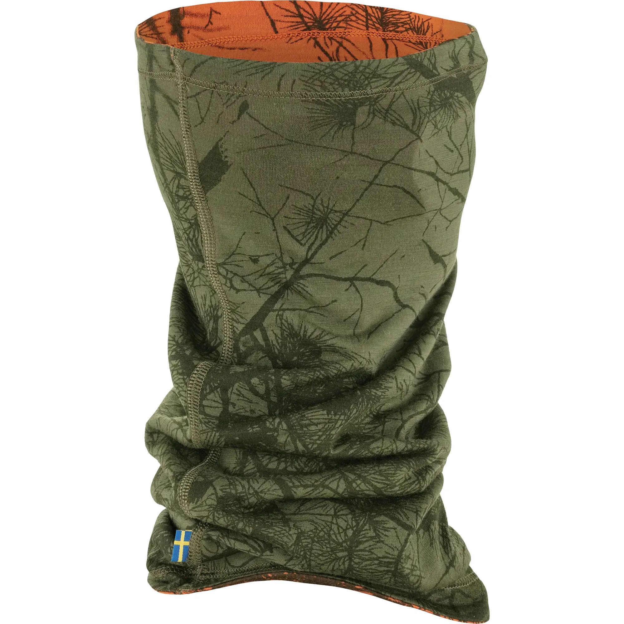 Ochranný šátek Fjallraven Lappland Neck Gaiter - Green Camo-Orange/Multi Camo