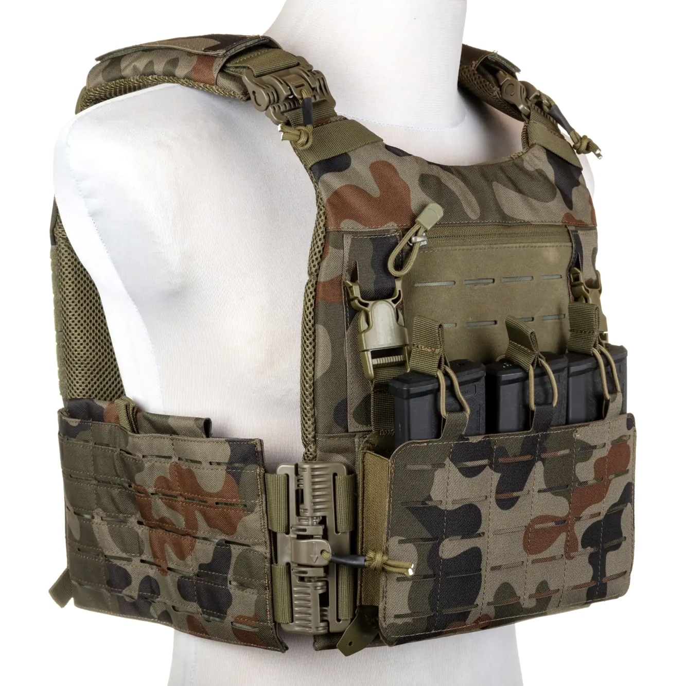 Taktická vesta Specna Arms QR Tactical Plate Carrier - wz. 93 Pantera PL Woodland