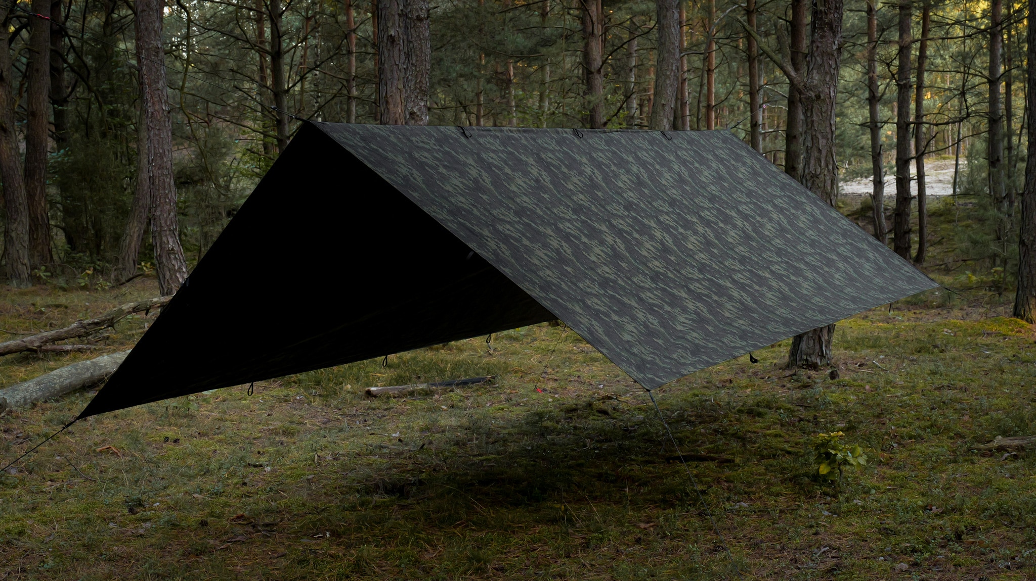 Bivakovací plachta TigerWood Tarp T2 3 × 3 m – Camo