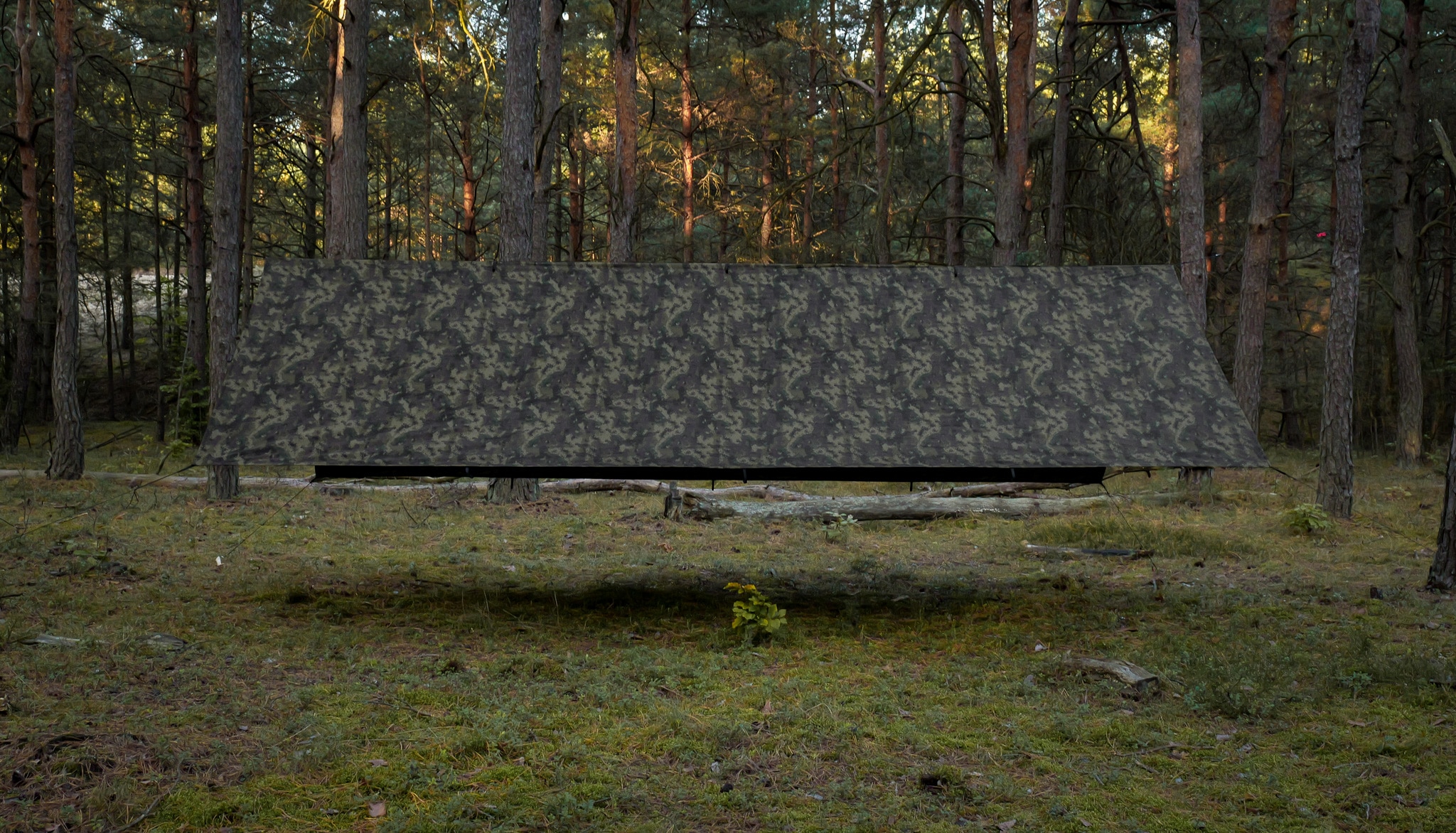 Bivakovací plachta TigerWood Tarp T2 3 × 4 m – Camo