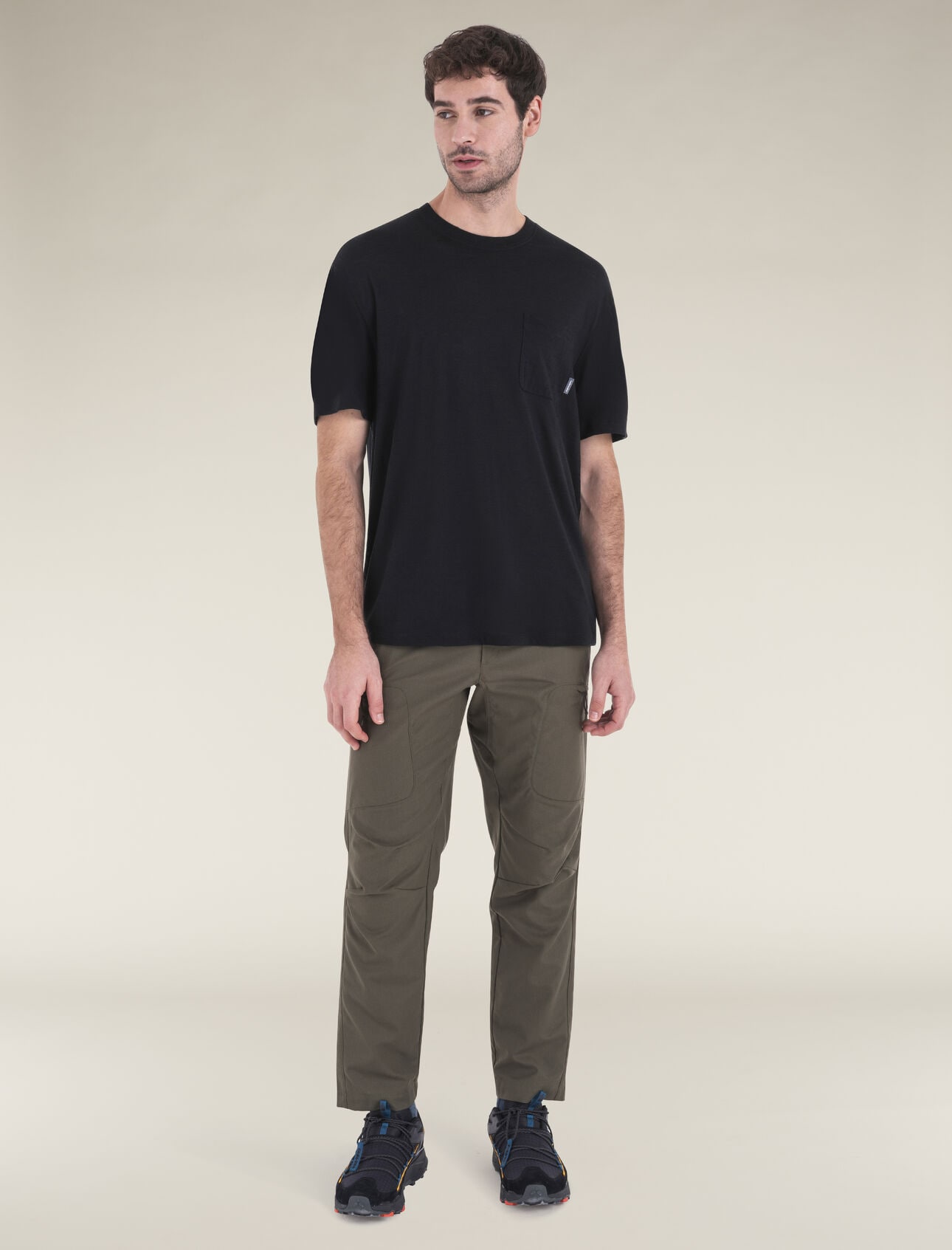 Tričko Icebreaker Merino 150 Tech Lite Relaxed Pocket - Black