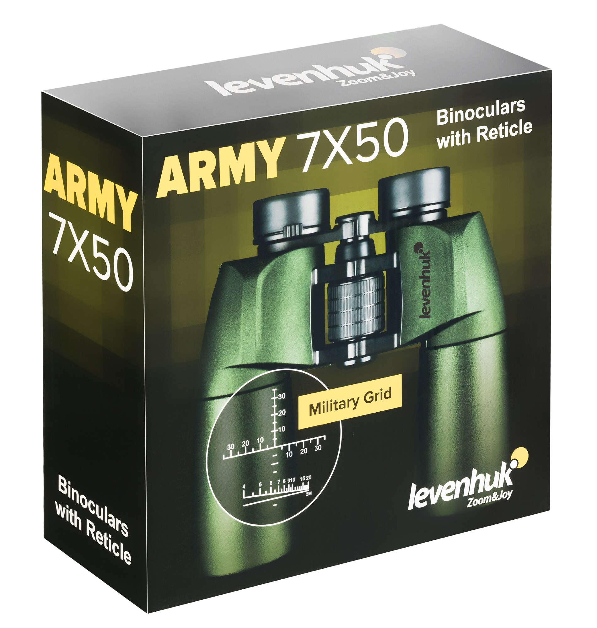 Dalekohled Levenhuk Army 7x50 s zaměřovacím křížem