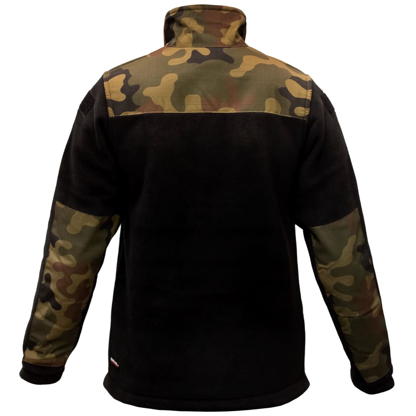 Dětská fleesová mikina Maxtex Junior – Černá/wz.93 Pantera PL Woodland