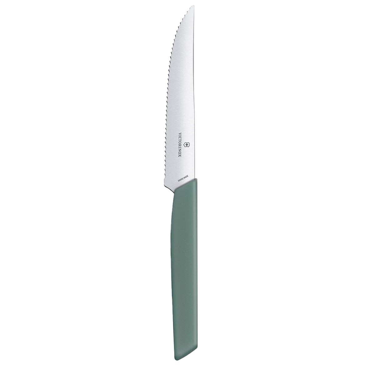 Kuchyňský nůž Victorinox Swiss Modern Sage 12 cm – zubatá čepel s ostrou špičkou