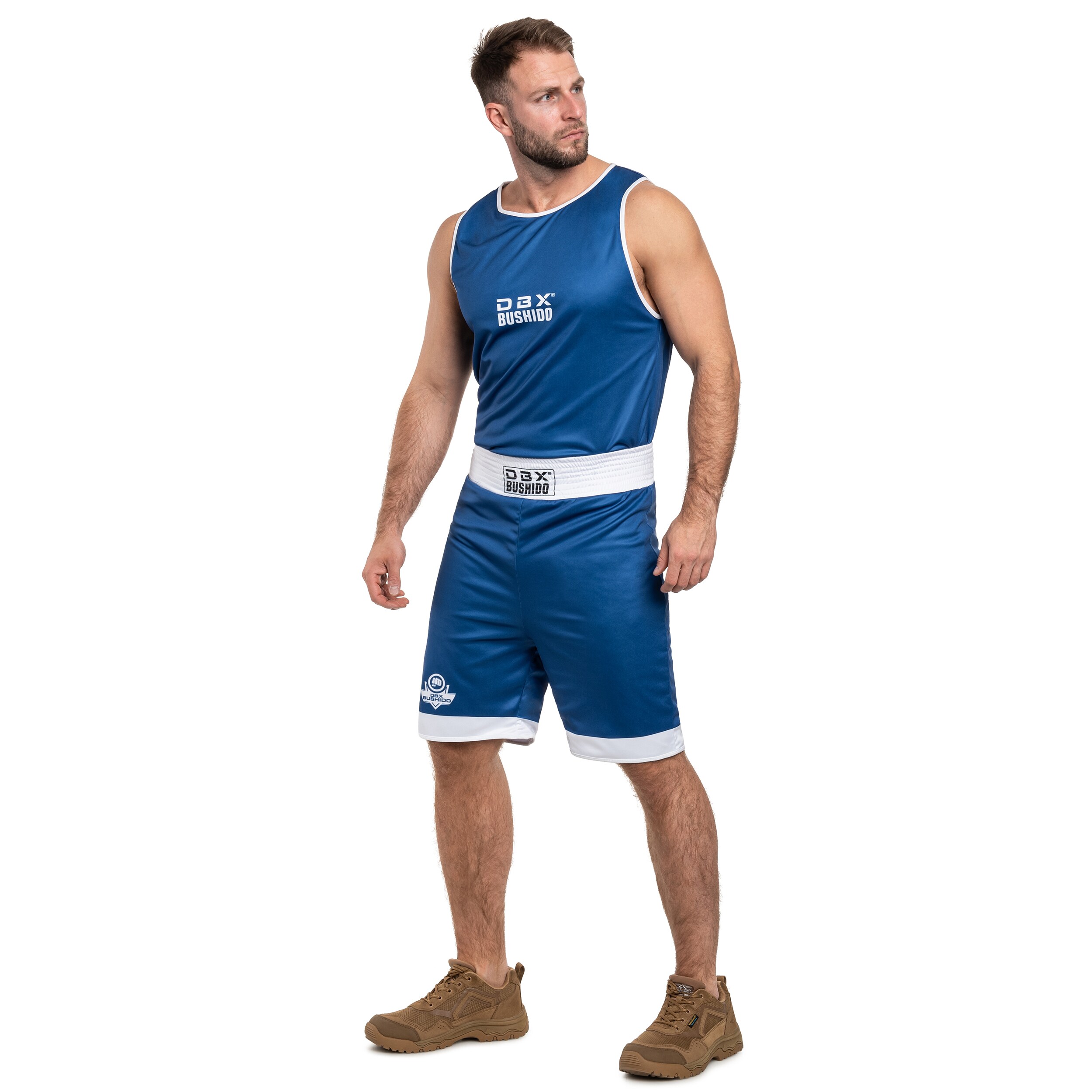 Oboustranný boxerský dres DBX Bushido - modrý/červený