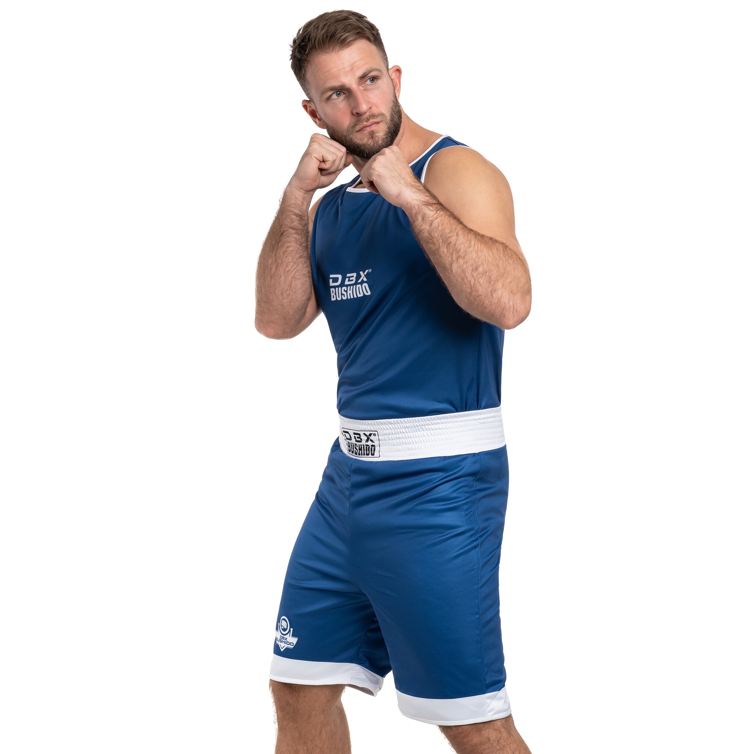 Oboustranný boxerský dres DBX Bushido - modrý/červený