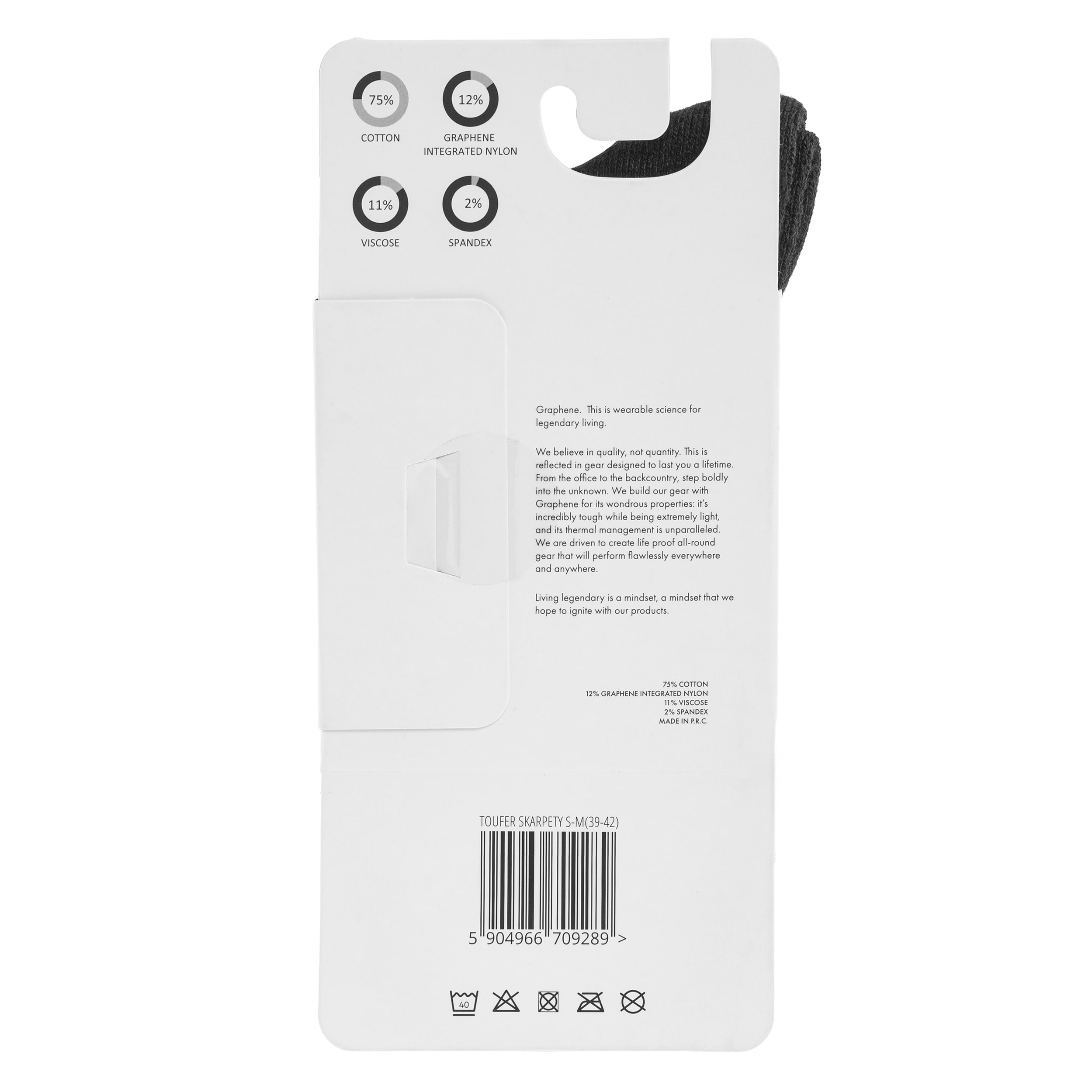 Ponožky Toufer - Black/Grey