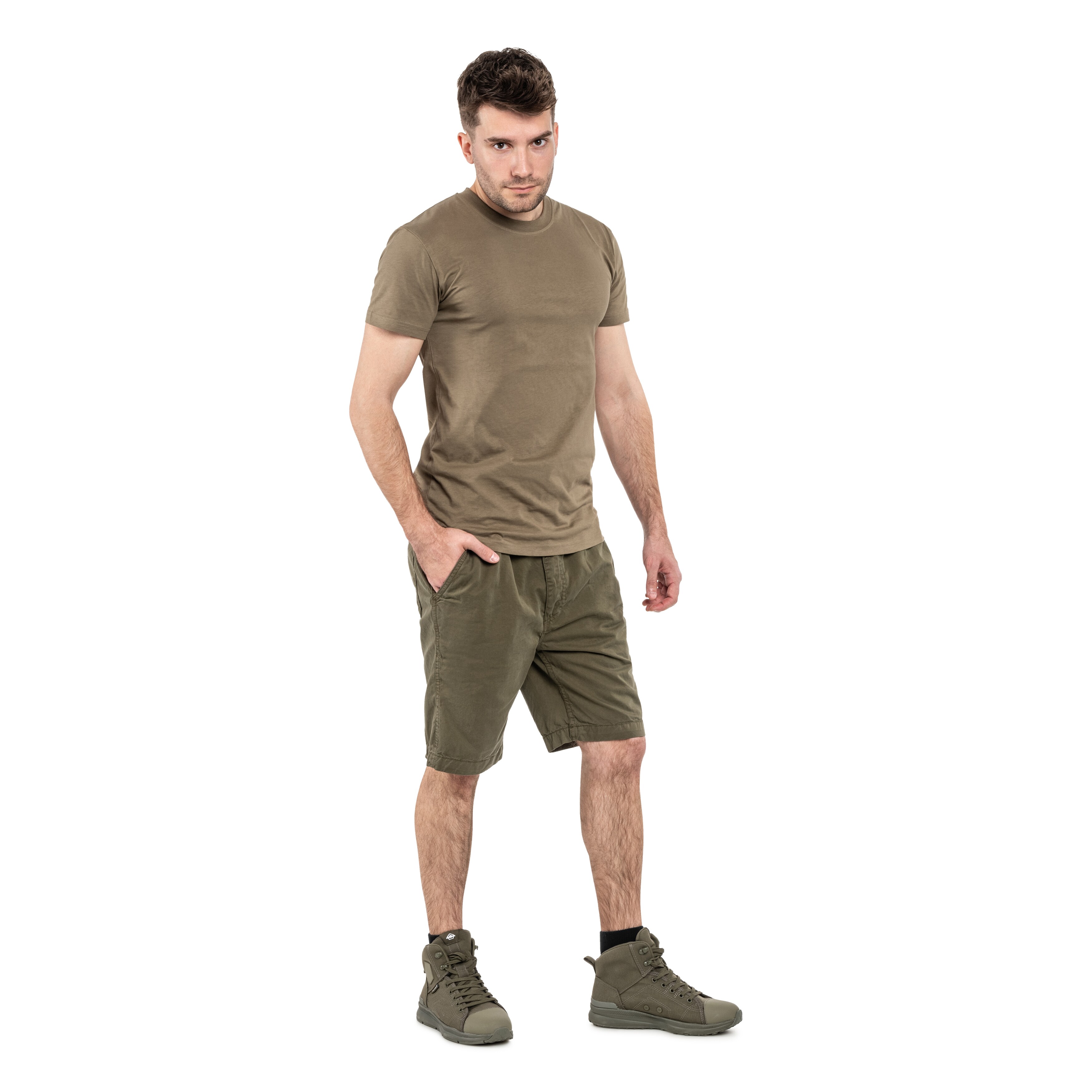 Kraťasy Alpha Industries Basic Cotton Short – Dark Olive