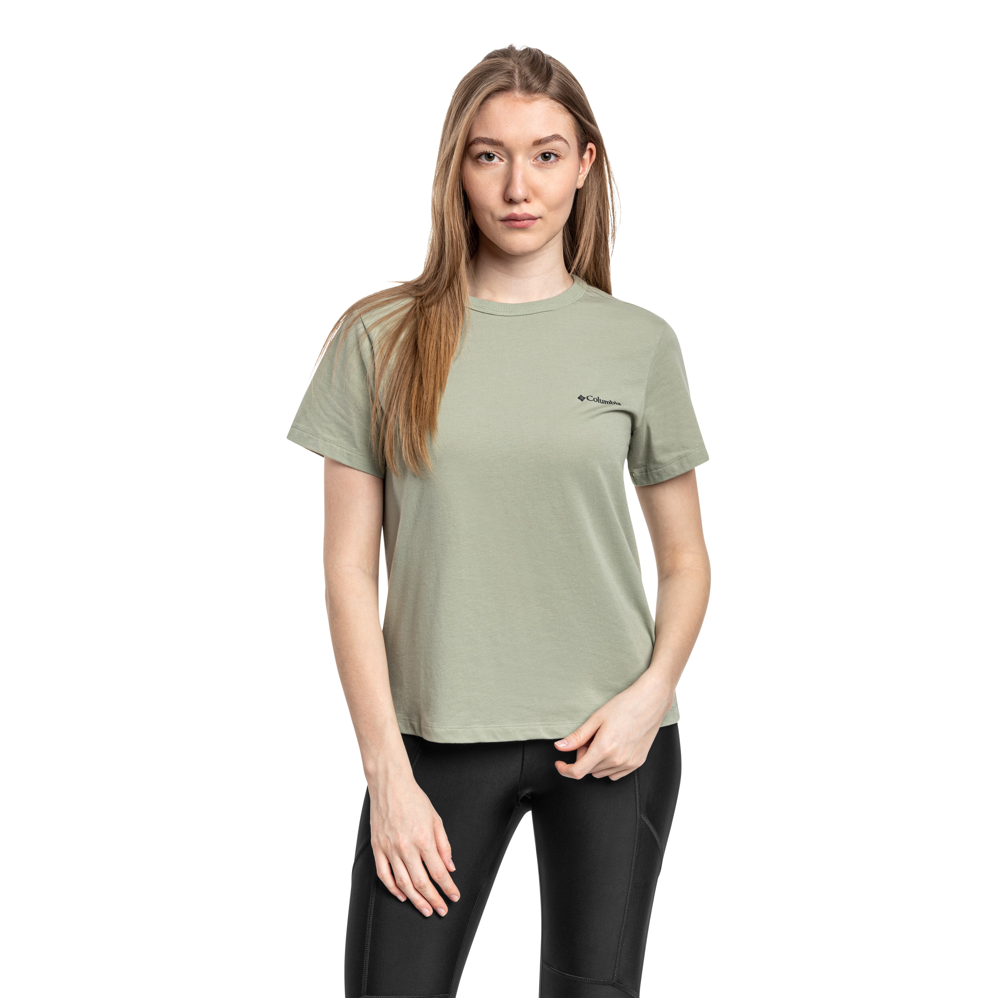 Dámské tričko Columbia Sun Trek Short Sleeve II - Safari