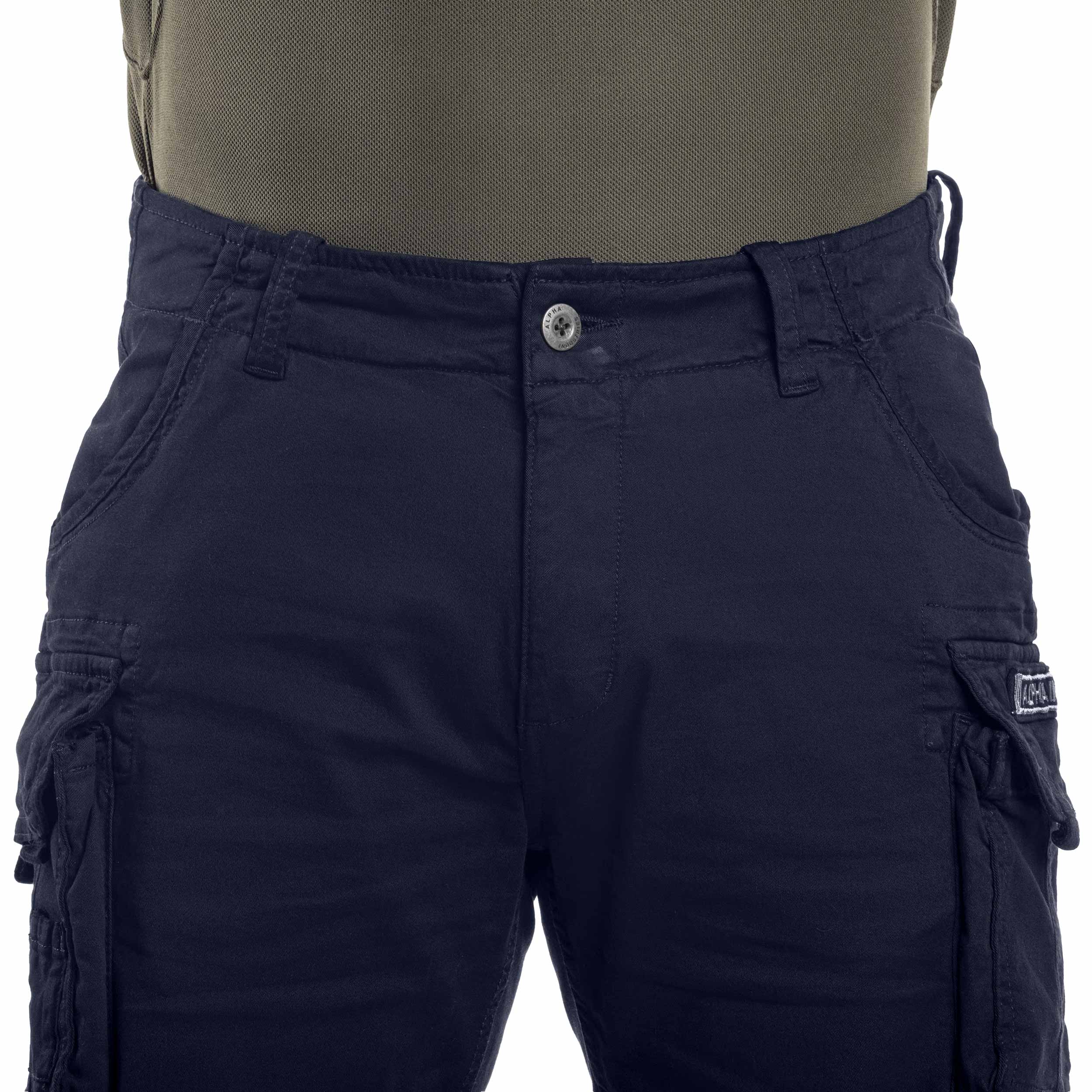 Kraťasy Alpha Industries Crew Short – Replica Blue
