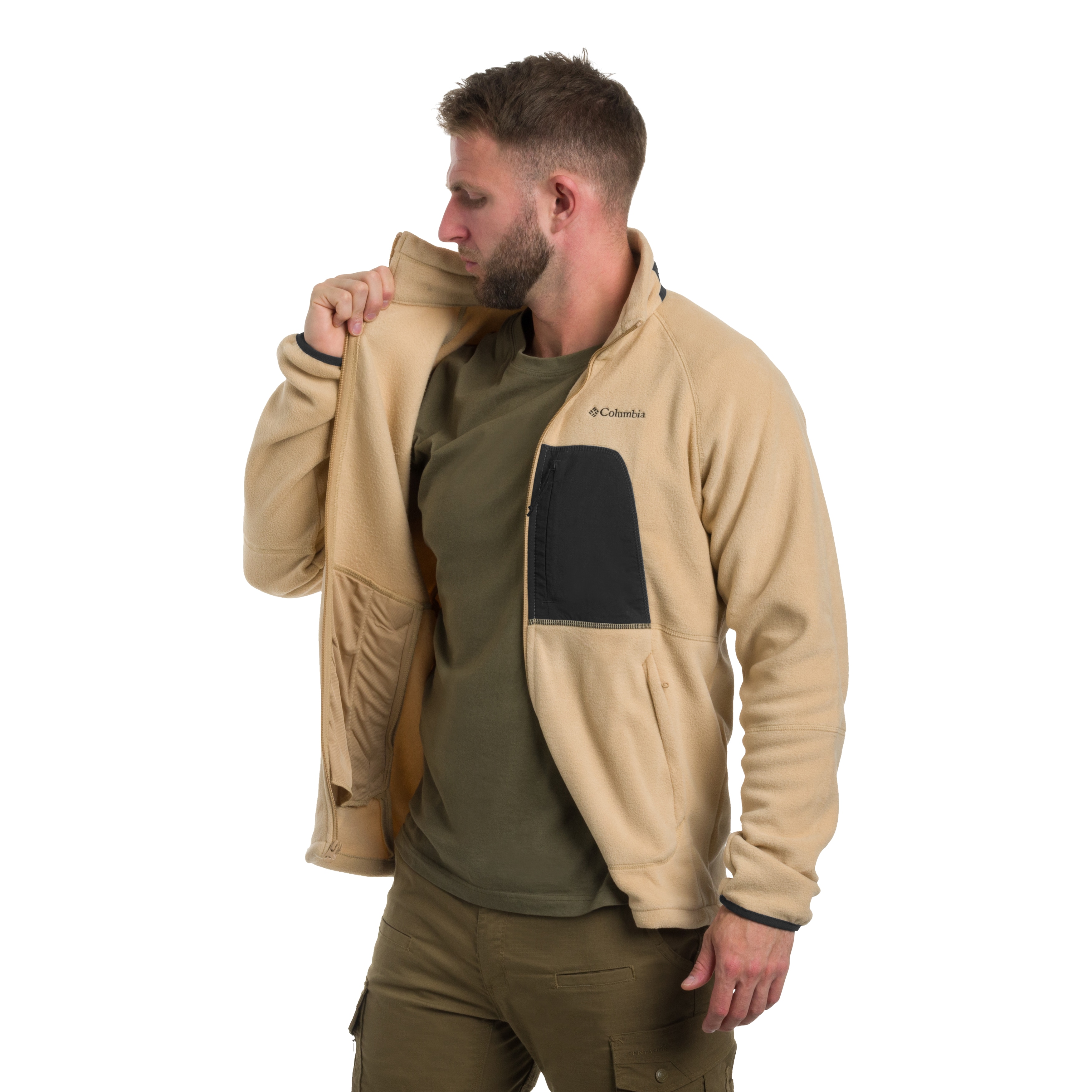 Fleesová bunda Columbia Rapid Expedition II Full Zip Fleece – Canoe/Shark