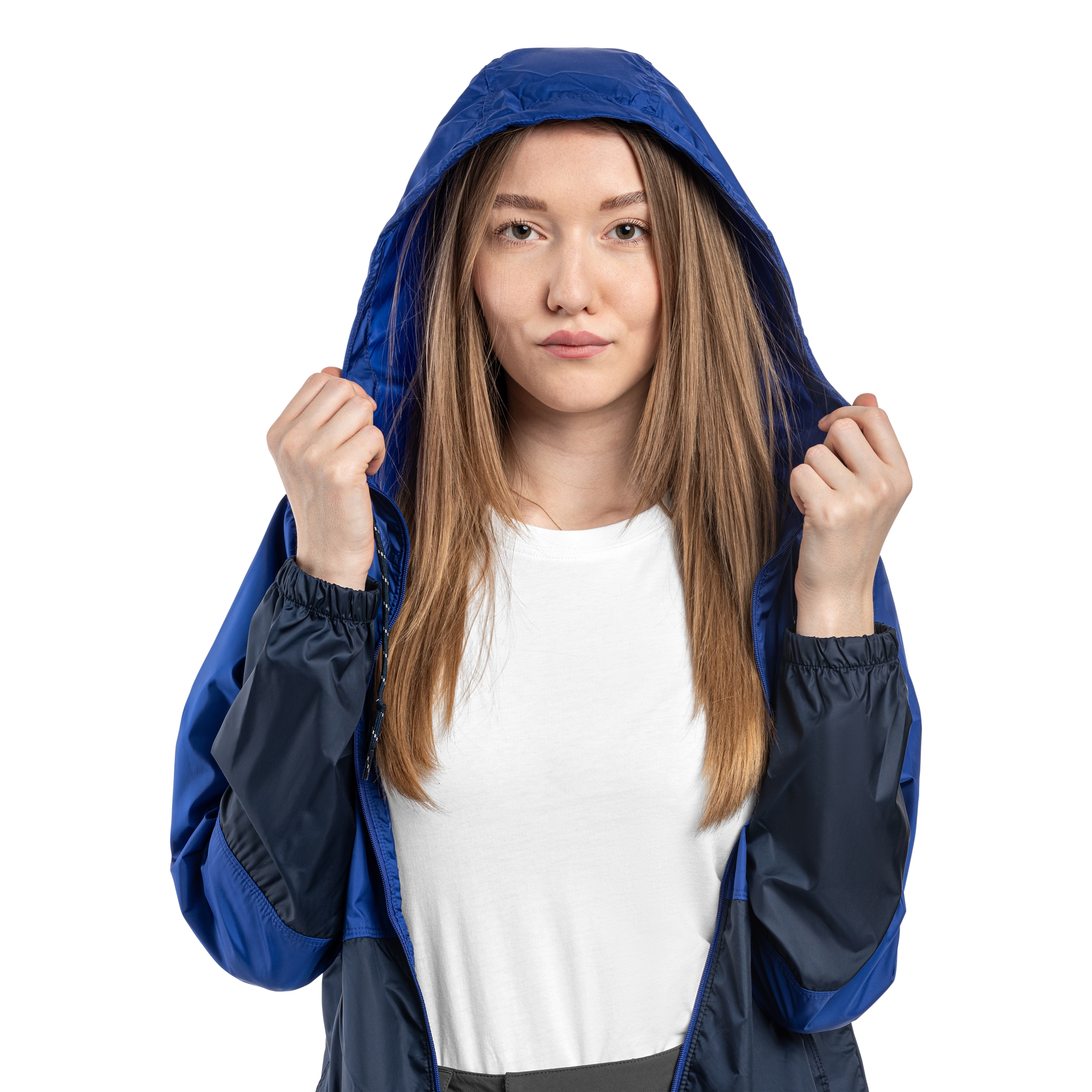 Dámská bunda Columbia Flash Forward II Hooded Windbreaker - Clematis Blue/Collegiate Navy