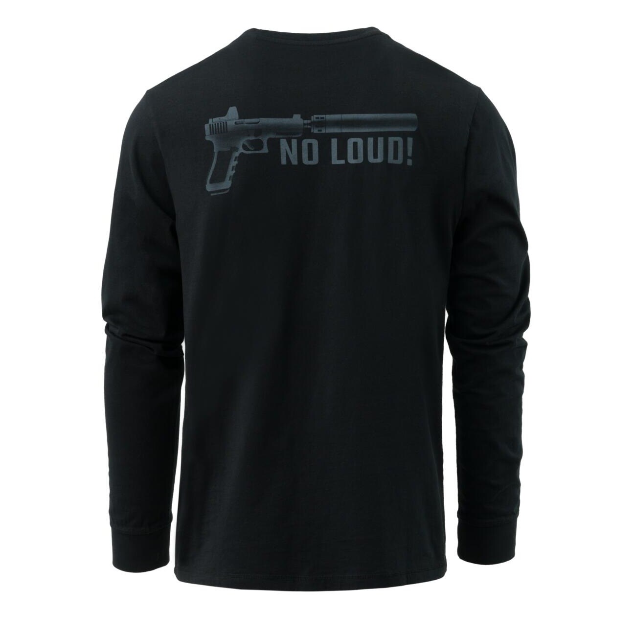 Tričko Direct Action Longsleeve No Loud! - Black