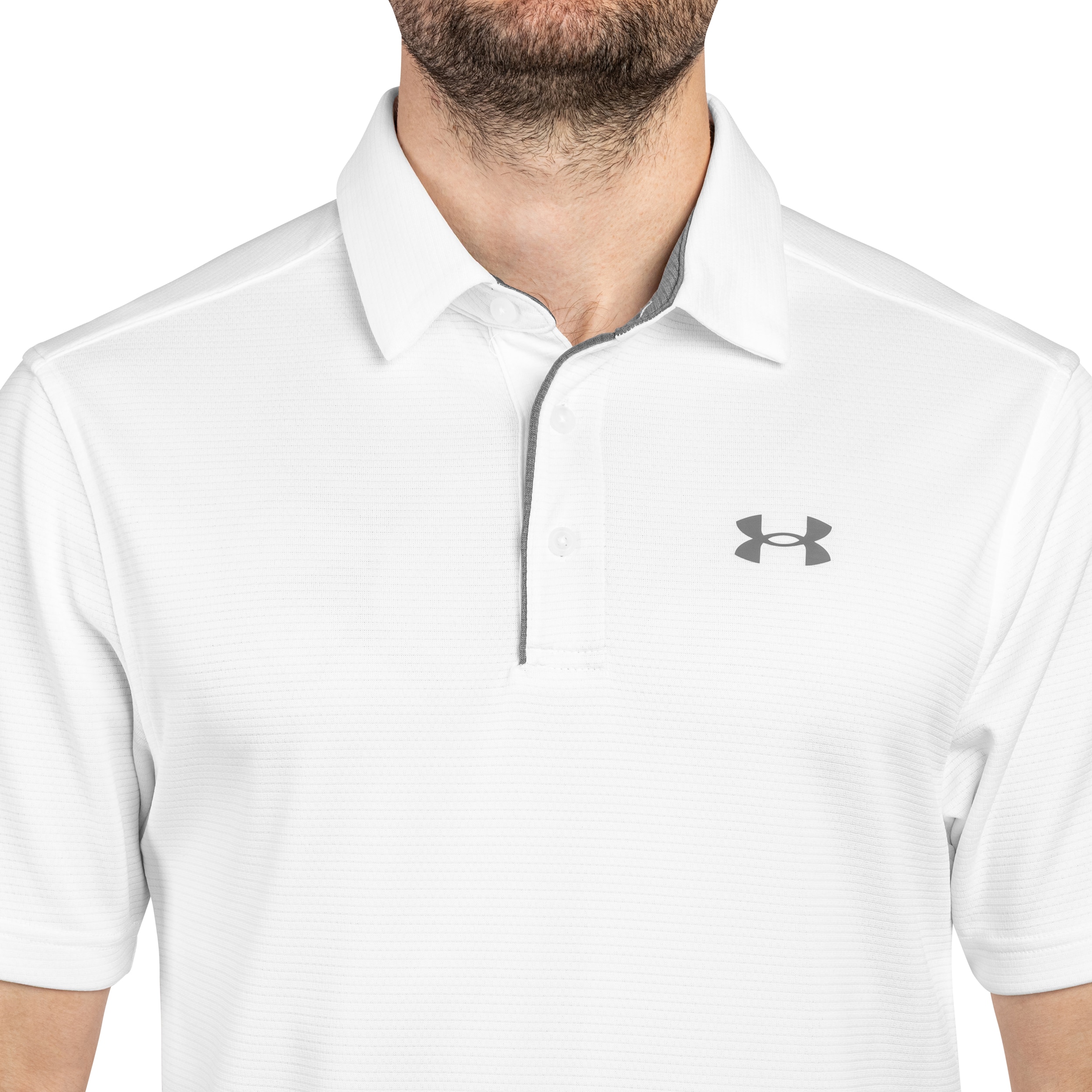 Termoaktivní tričko polo Under Armour UA Tech – White