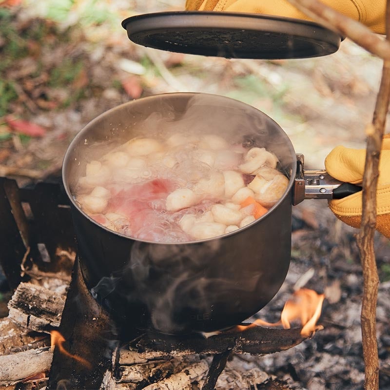 Sada turistického nádobí Fire Maple Feast 5 - Black