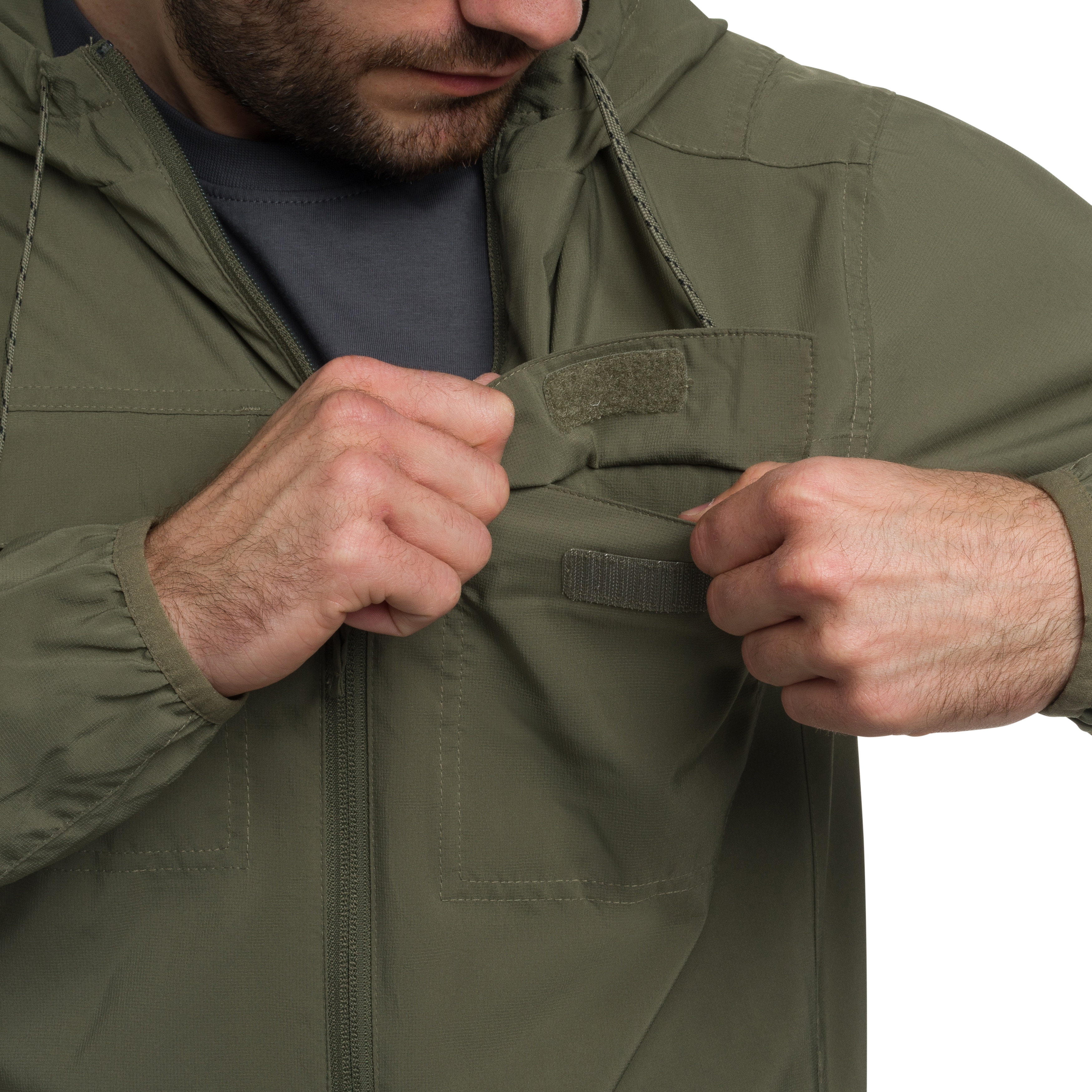 Bunda Columbia Skien Valley Hooded Insect Shield - Stone Green