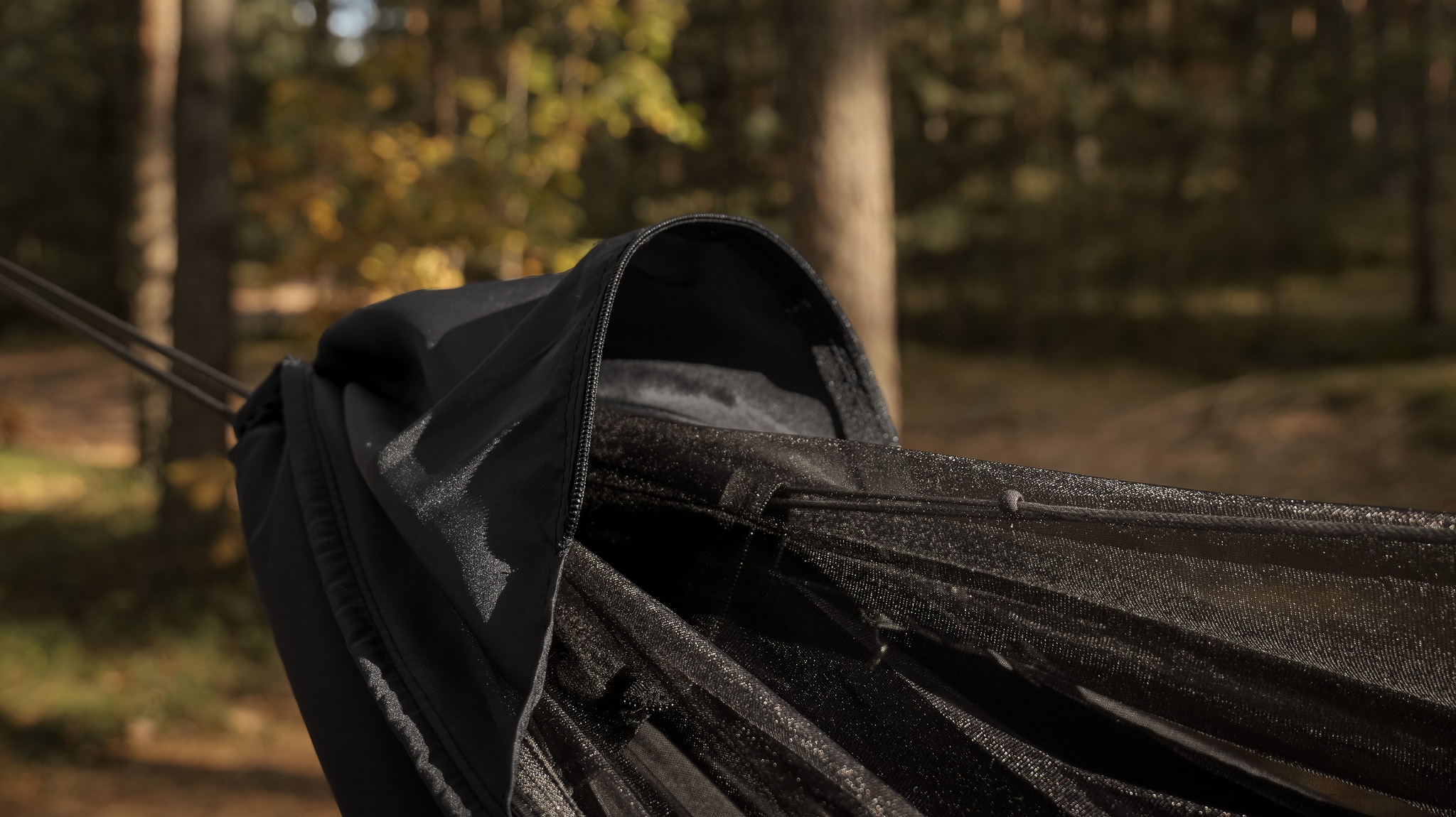 Houpací síť TigerWood Vážka V1 Pocket s moskytiérou - Black