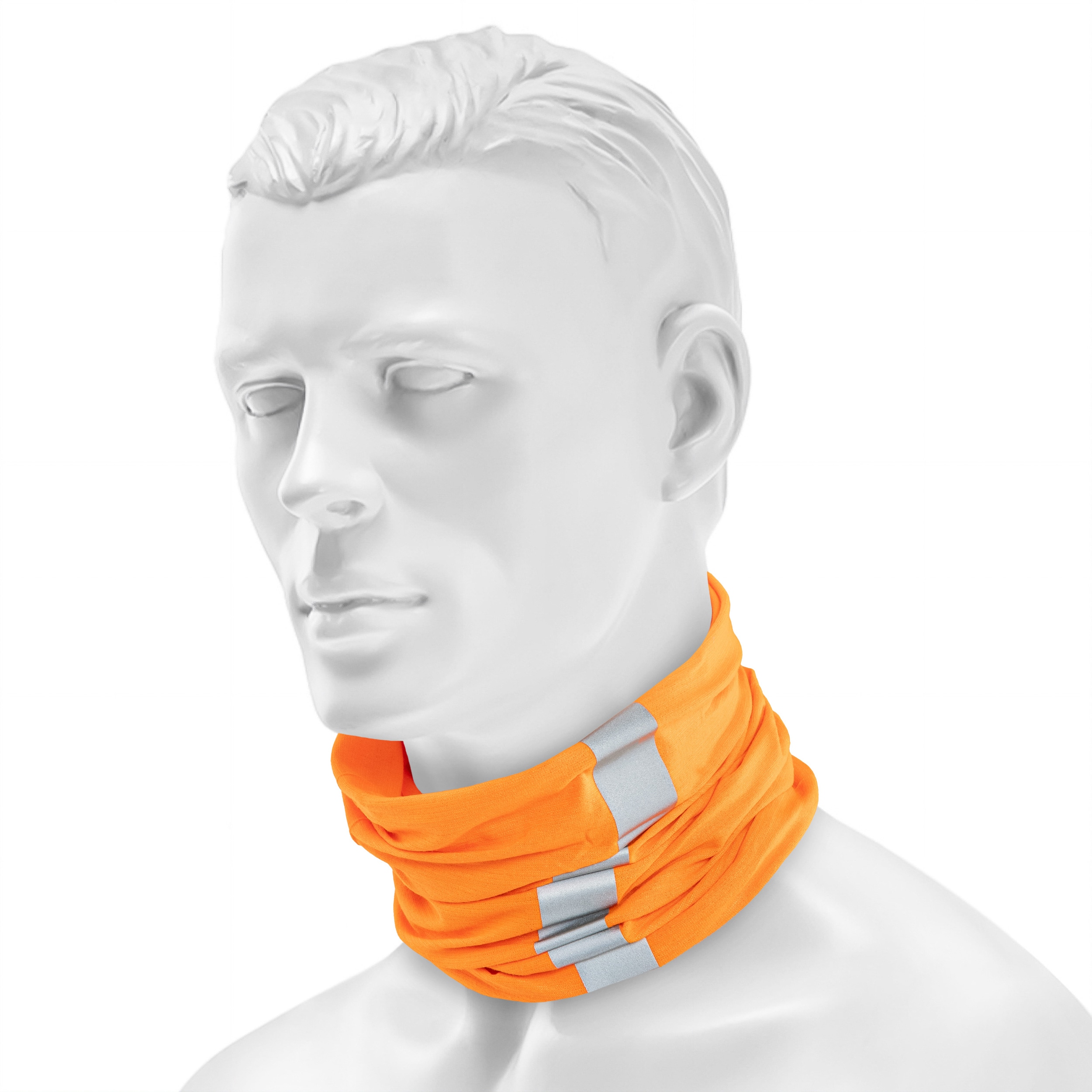 Ochranný šátek Buff Safety Coolnet UV Reflective - R-Solid Orange Fluor