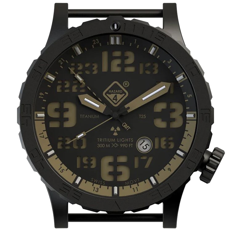 Hodinky Hazard 4 Heavy Water Diver Cavern B GMT – Black/Green