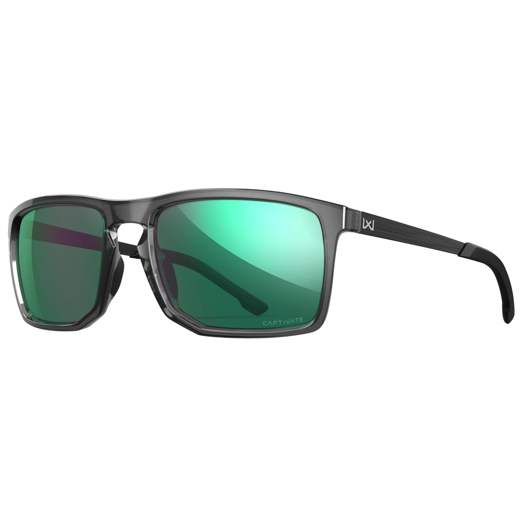 Taktické brýle Wiley X Axe – Captivate Polarized Green Mirror / Gloss Crystal Grey