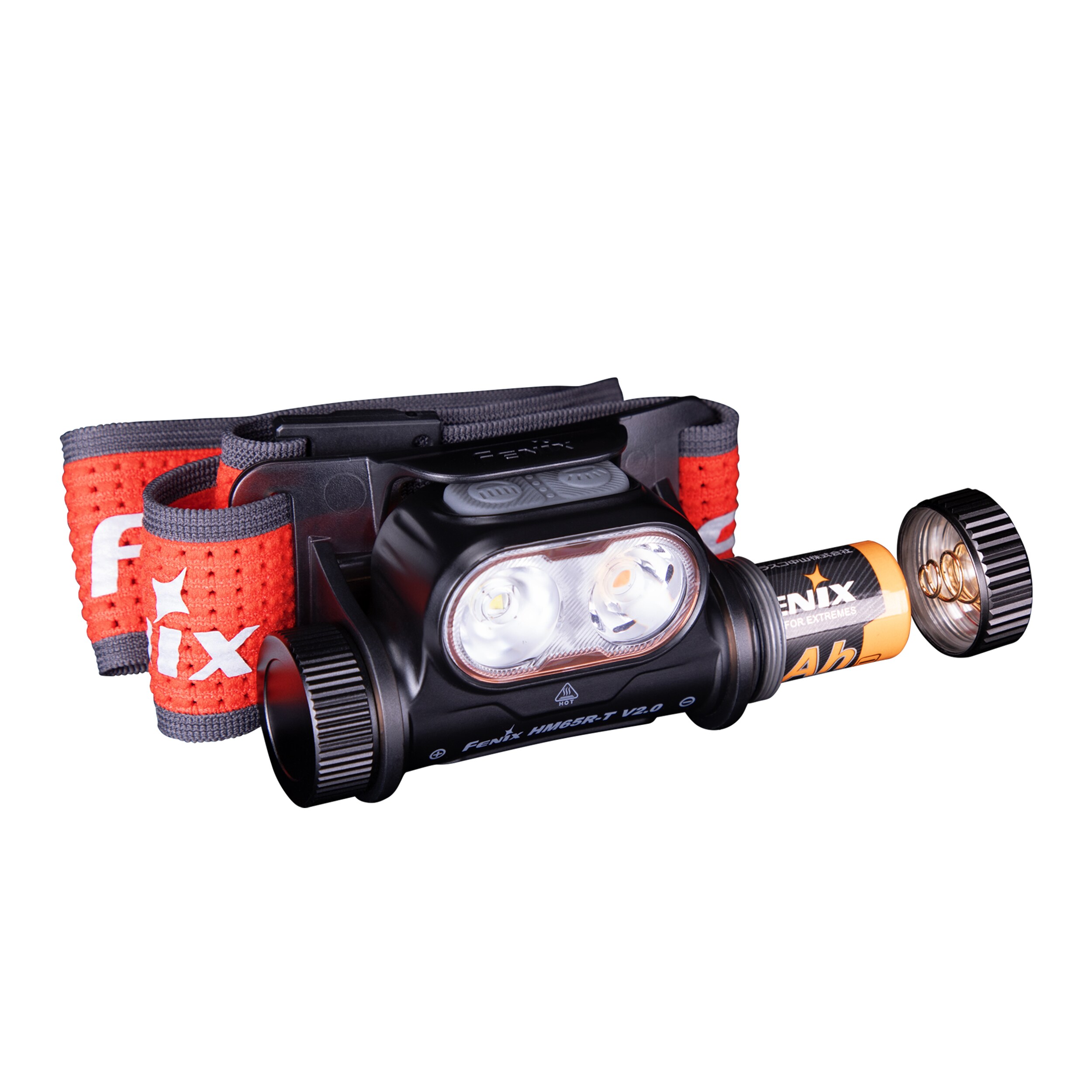 Svítilna čelová Fenix HM65R-T V2.0 Black - 1600 lumenů
