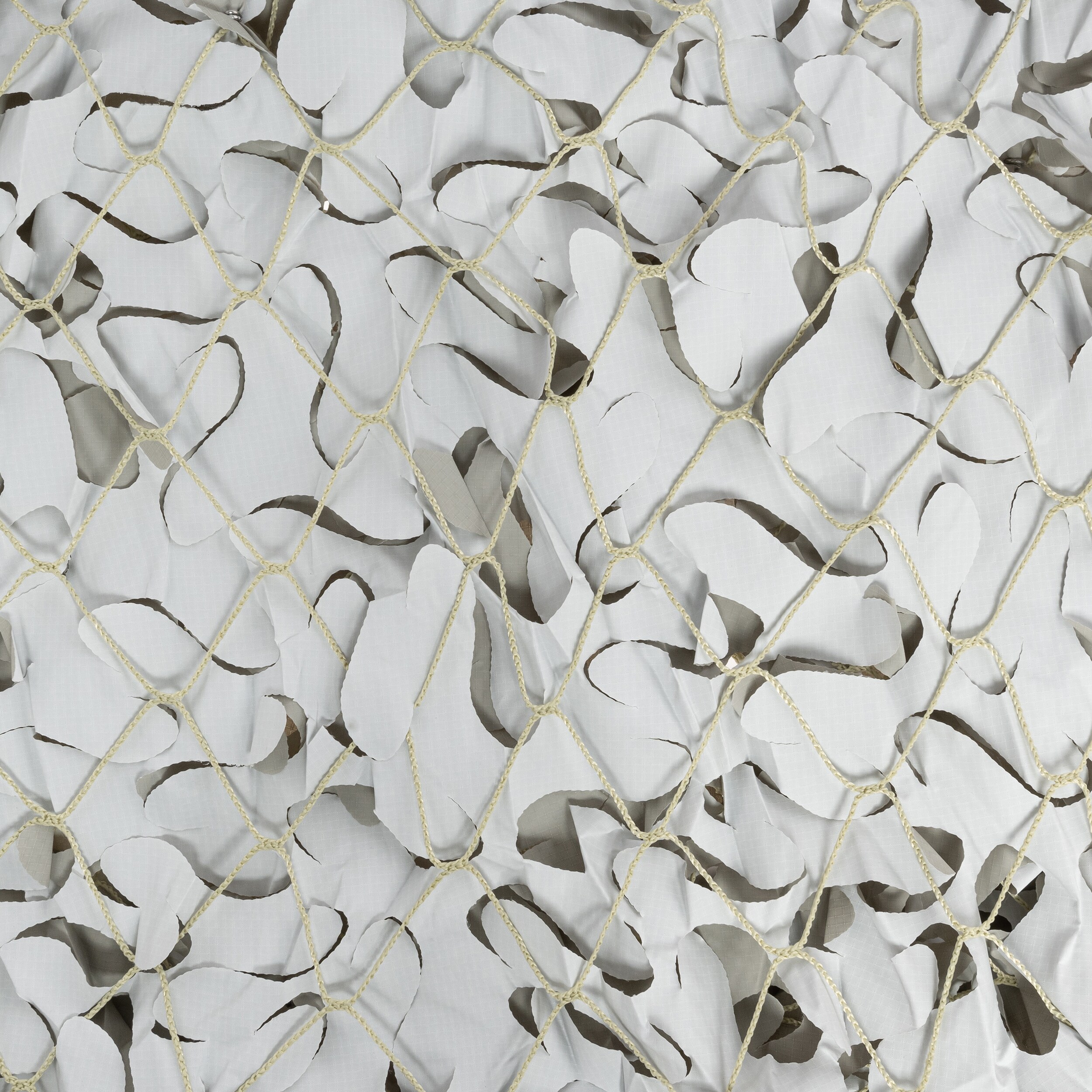 Maskovací síť Mil-Tec CamoSystems Shadow Sail Net Broadleaf 4 x 4 m - White