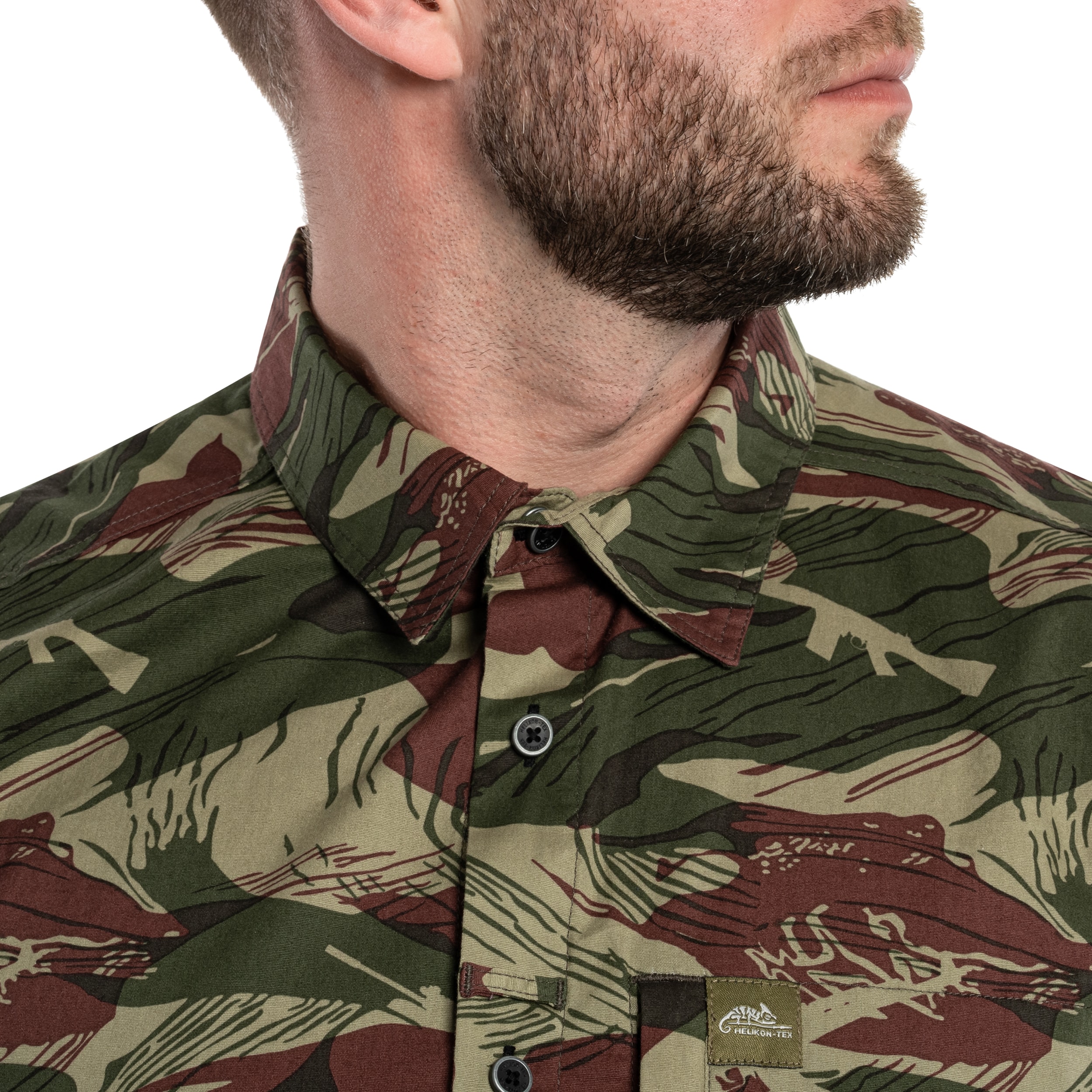Košile Helikon-Tex Tactical Hawaiian Short Sleeve - Brushstroke Camo