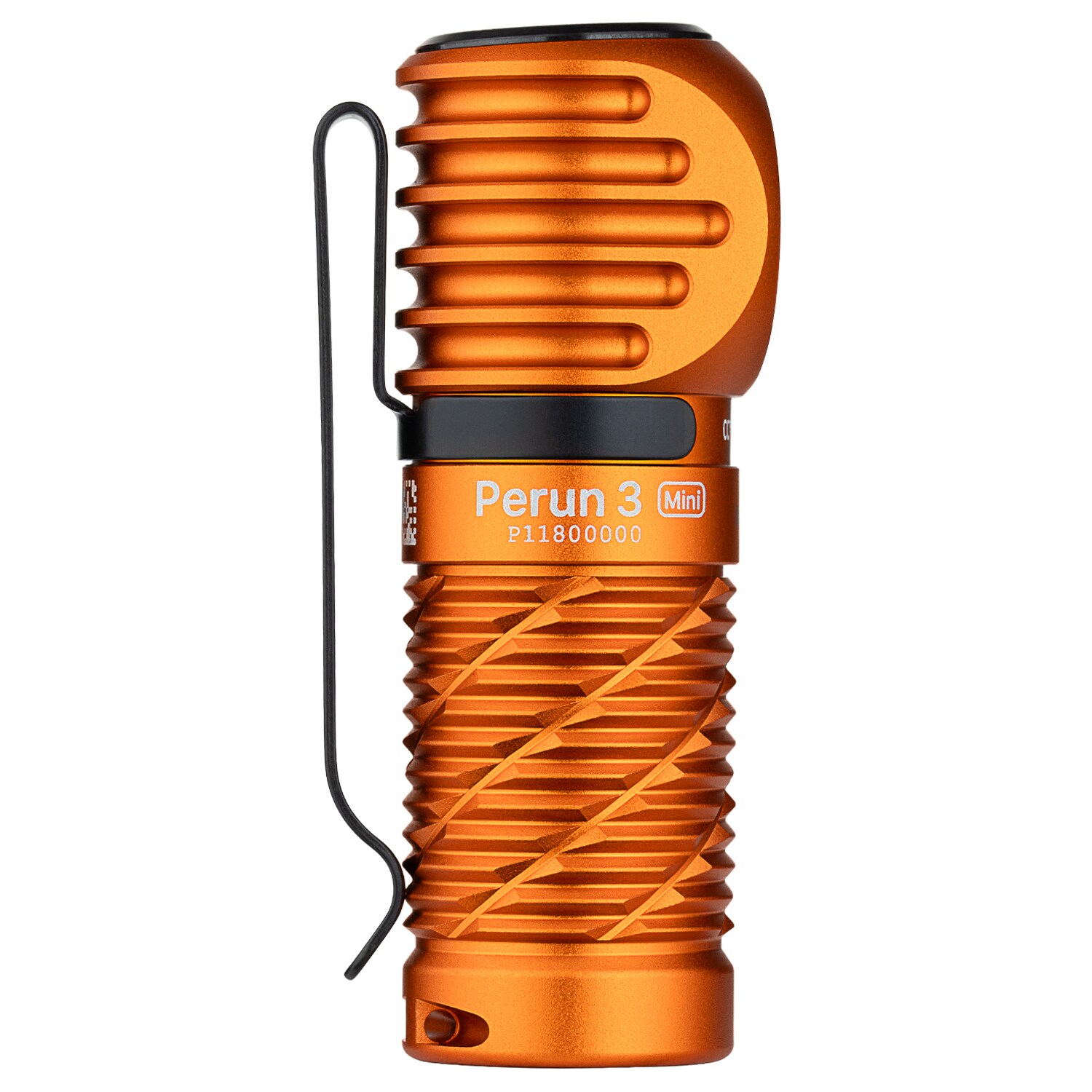 Svítilna čelová a úhlová Olight Perun 3 Mini Cool White Orange s páskem - 1250 lumenů