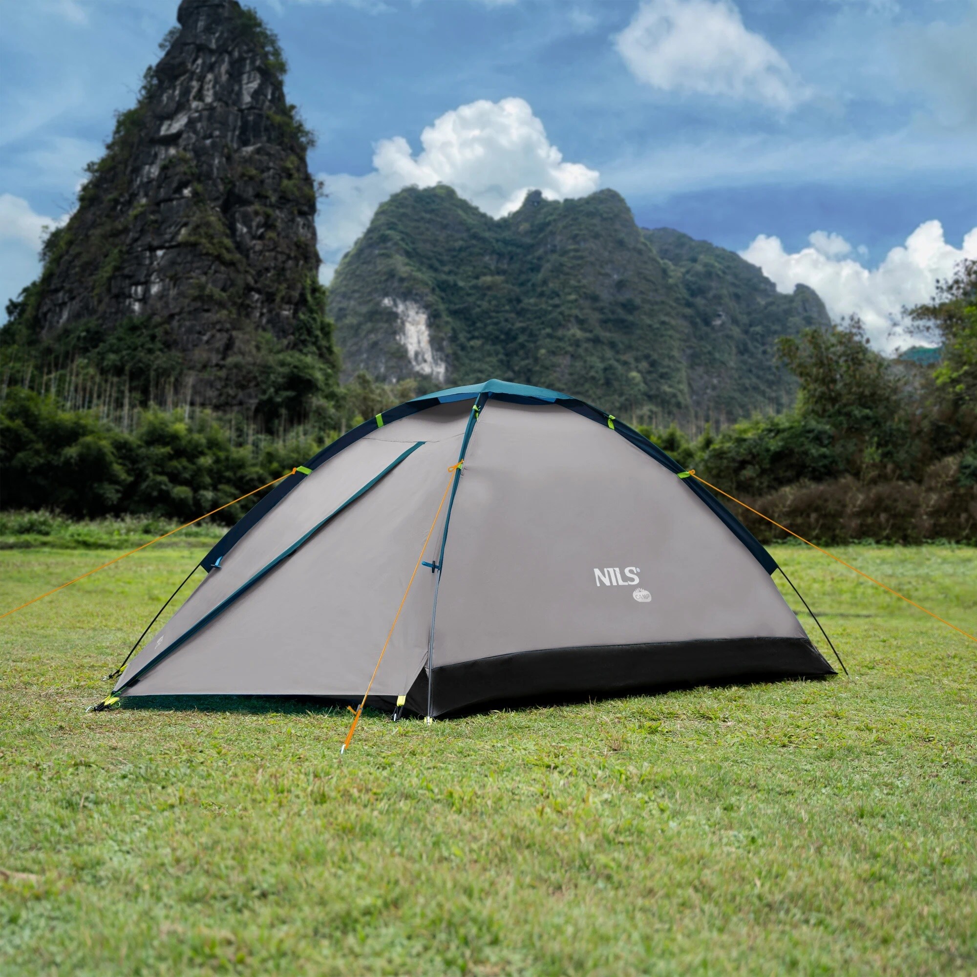 Stan pro 2 osoby Nils Camp Nightfall NC6033 – Šedo-modrý