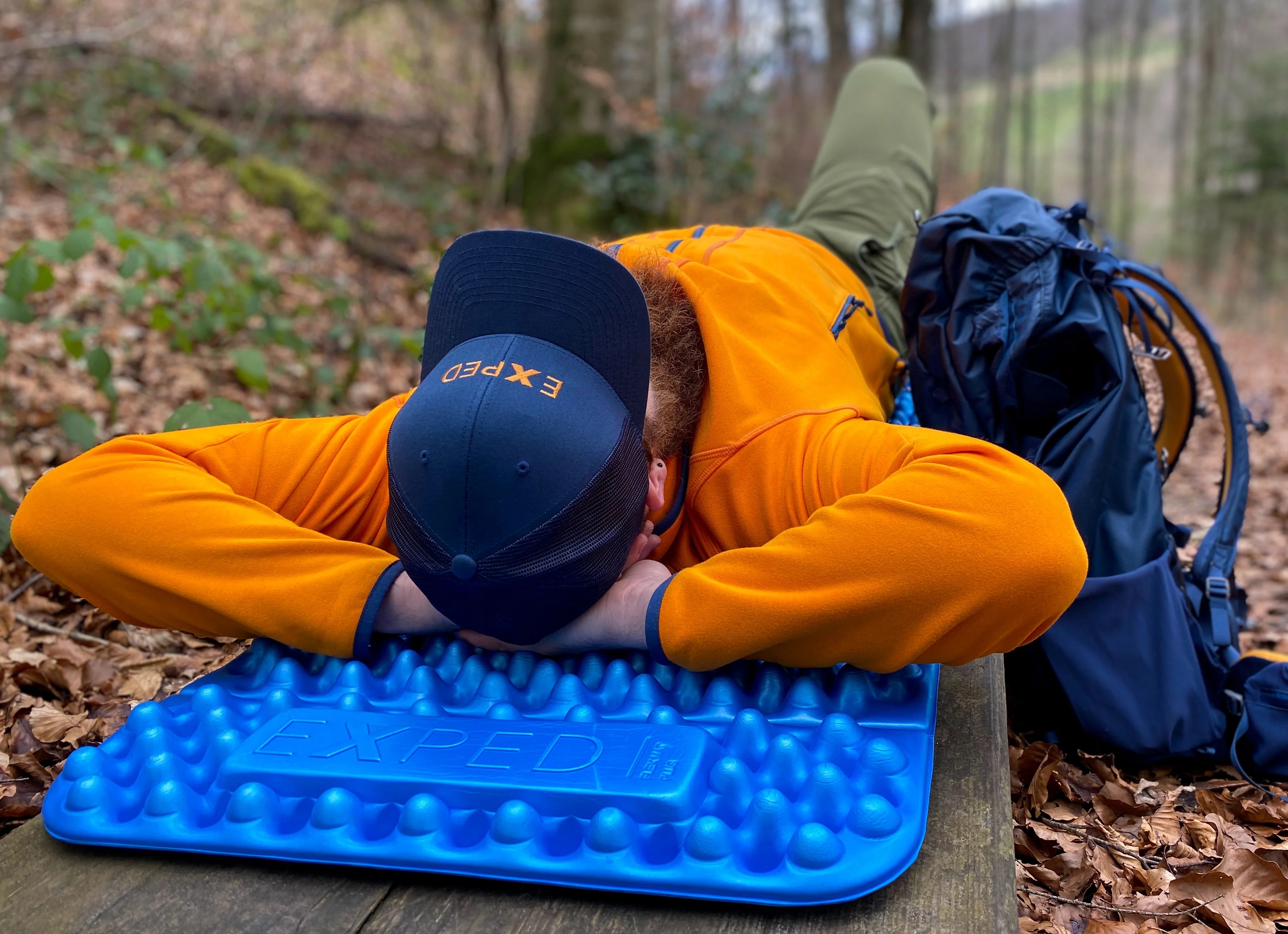 Skládací podložka Exped Flex Mat Plus M 183 x 52 cm - Blue